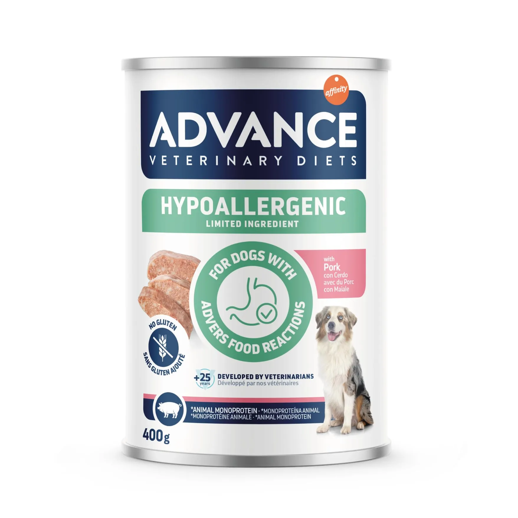 Advance Veterinary Diets Hypoallergenic Dog Wet Food with Pork - 6 x 400g - immagine 4