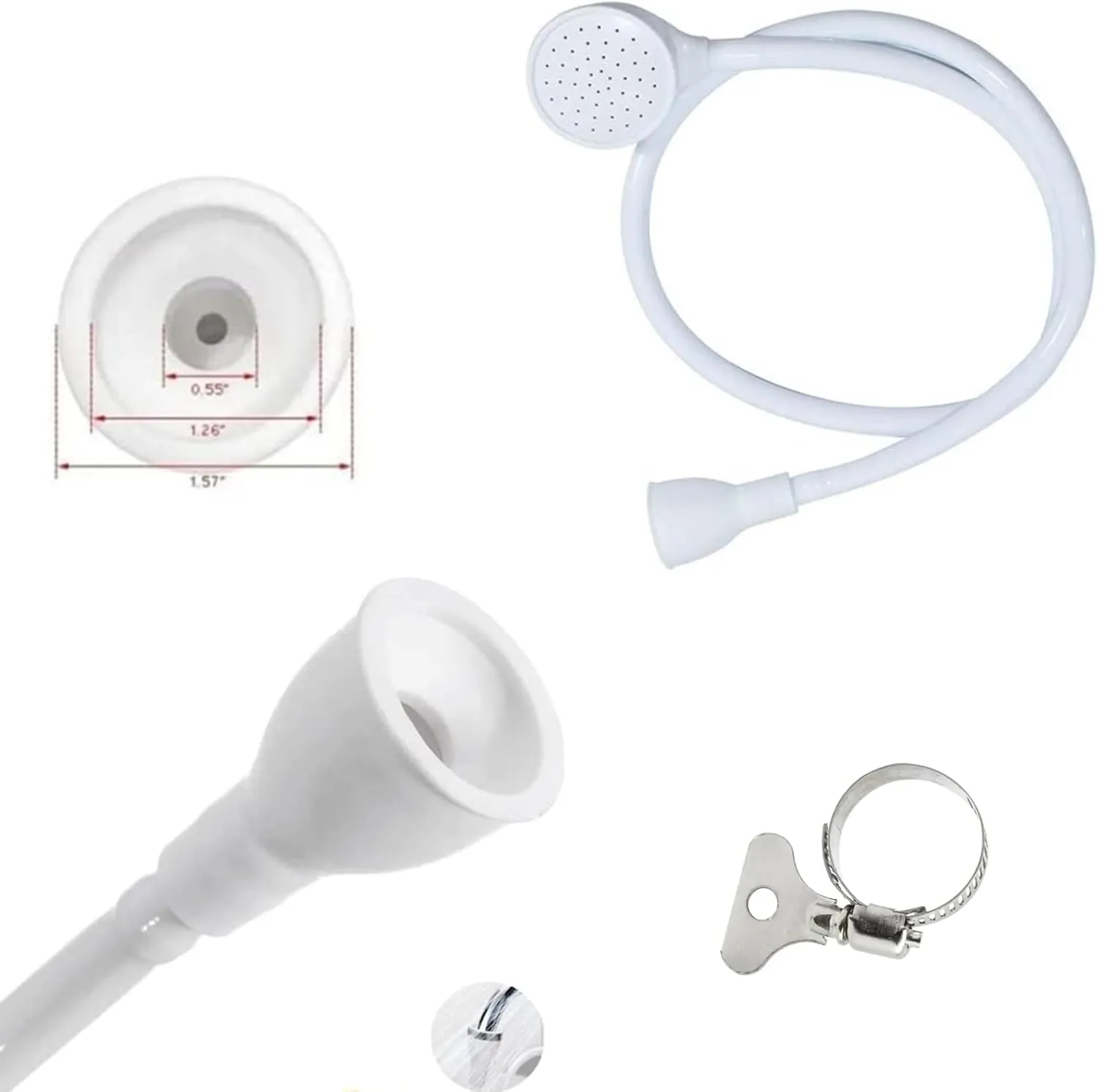Dakexiong Doccetta Portatile Multifunzionale per Lavandino 1m - immagine 2