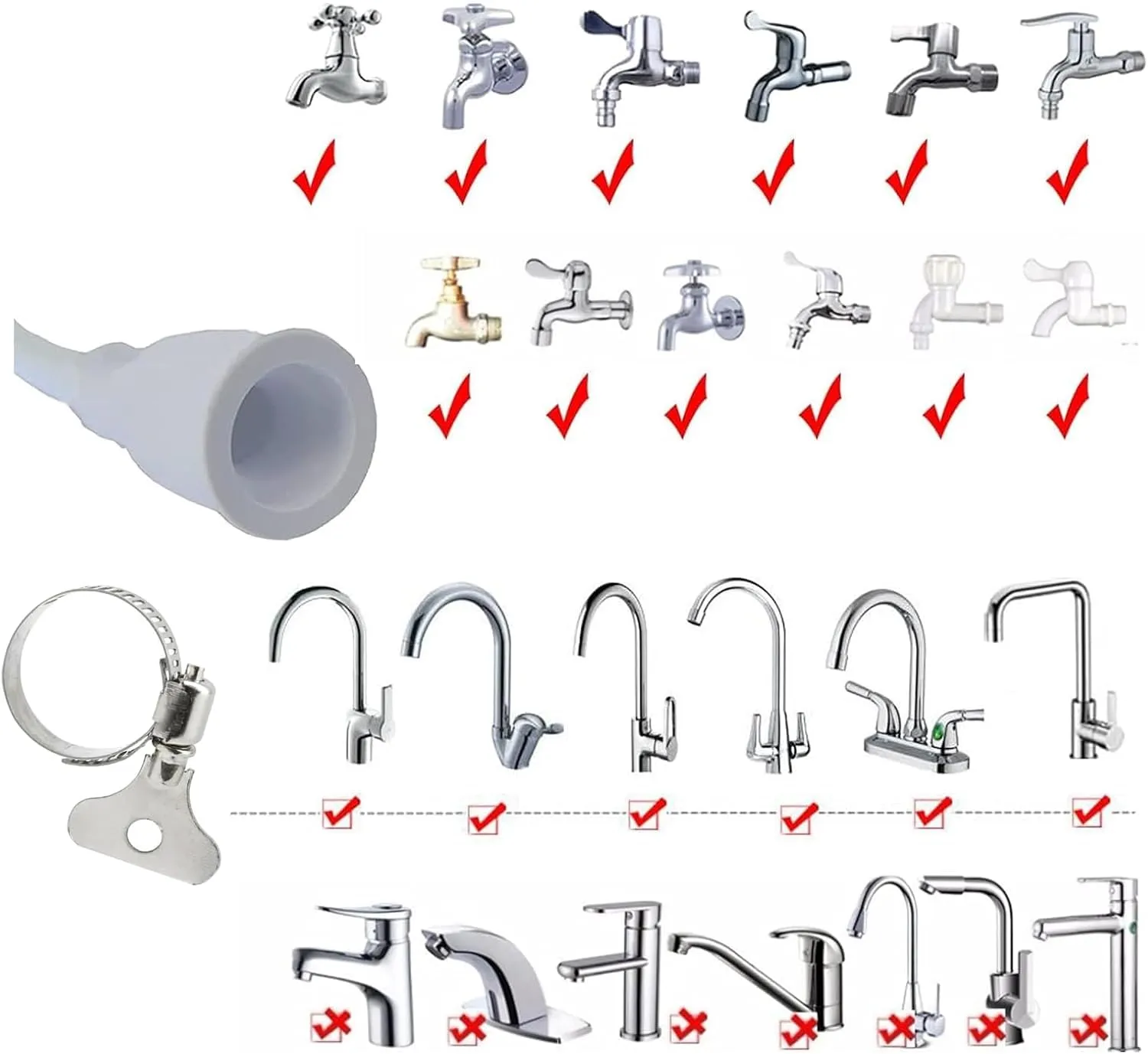 Dakexiong Doccetta Portatile Multifunzionale per Lavandino 1m - immagine 4