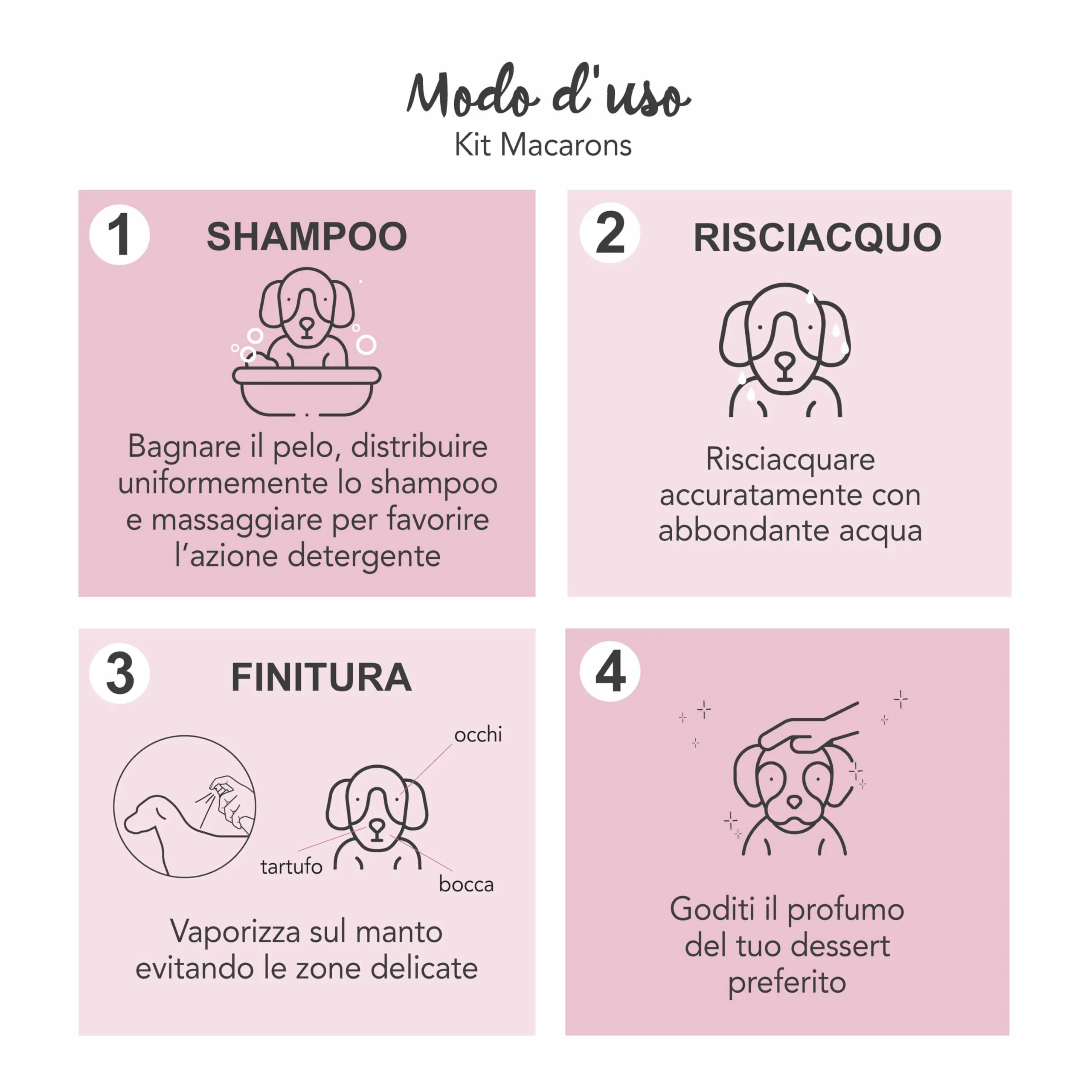 Yuup Macarons Duo Shampoo e Fragranza per cani e gatti - immagine 3