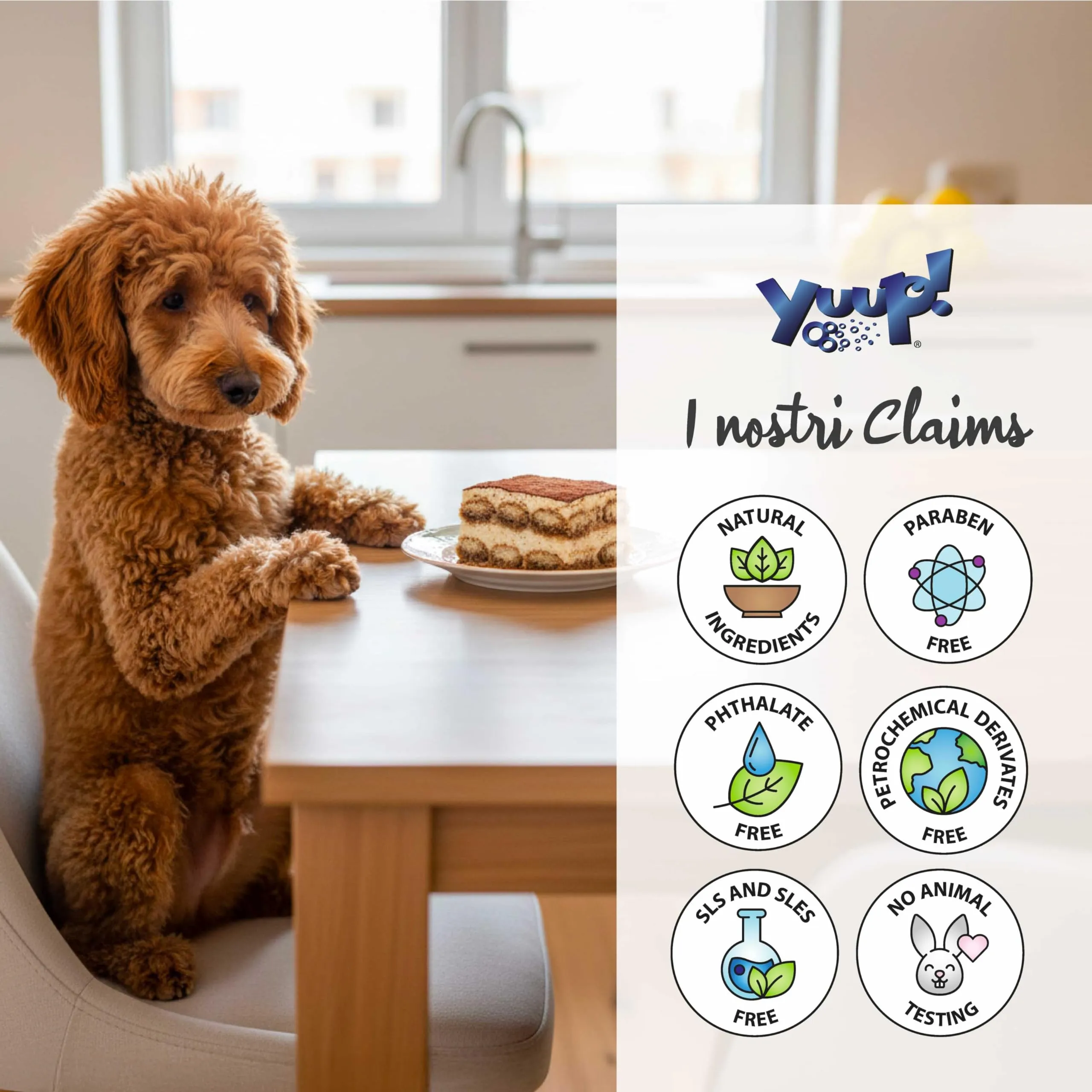 Yuup Tiramisù Duo Kit per Cani e Gatti, Shampoo 250ml e Fragranza 150ml - immagine 5