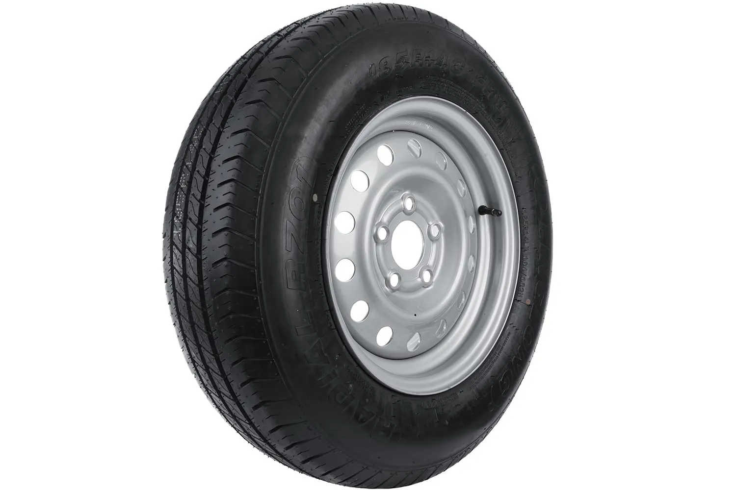 UNITRAILER Ruota Completa Rinforzata 185/80 R14C per Rimorchio Pesante, Portata 900 kg, Pneumatico Linglong R701, Cerchio in Acciaio 5.5Jx14 5x112 ET30 - immagine 2