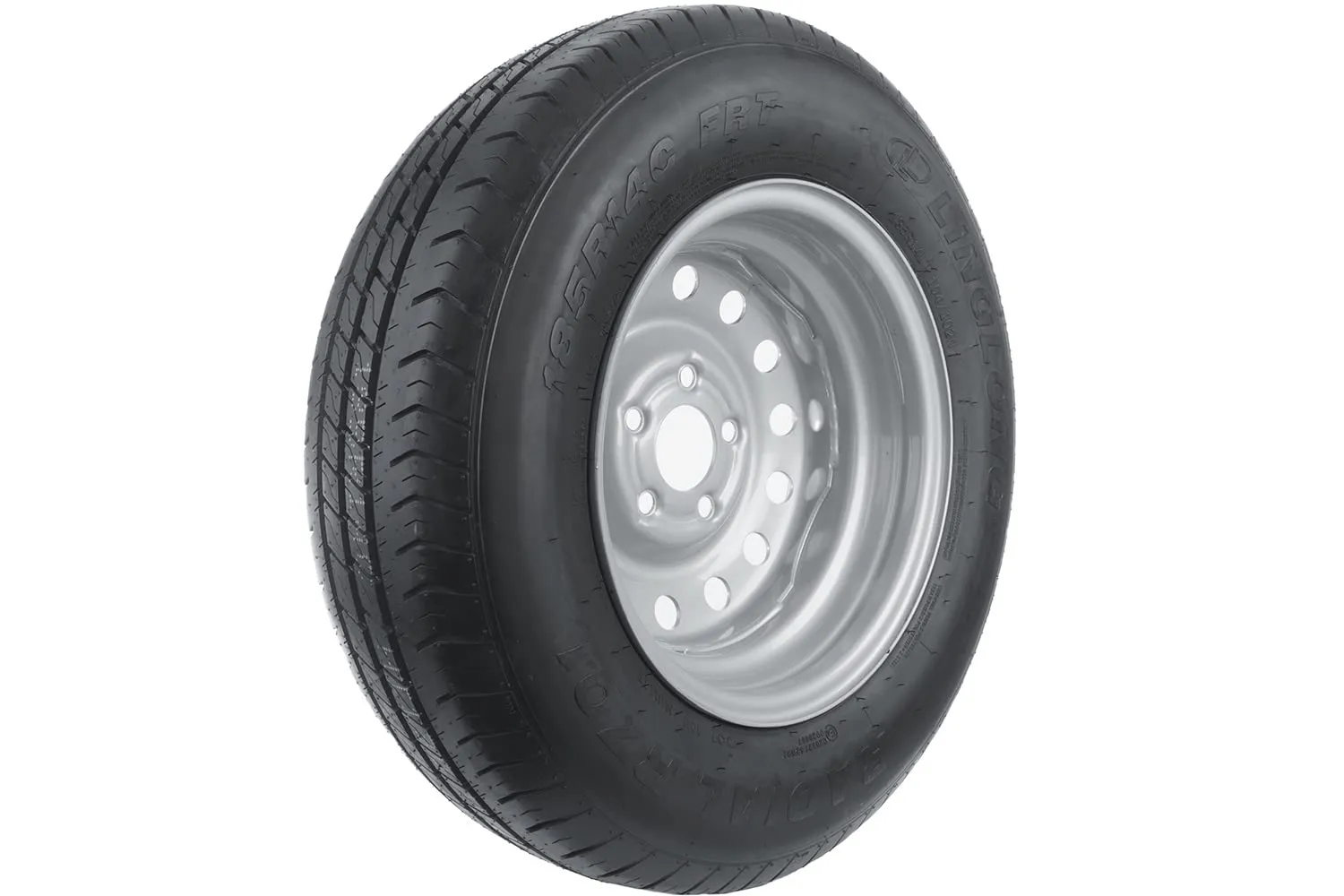 UNITRAILER Ruota Completa Rinforzata 185/80 R14C per Rimorchio Pesante, Portata 900 kg, Pneumatico Linglong R701, Cerchio in Acciaio 5.5Jx14 5x112 ET30 - immagine 8