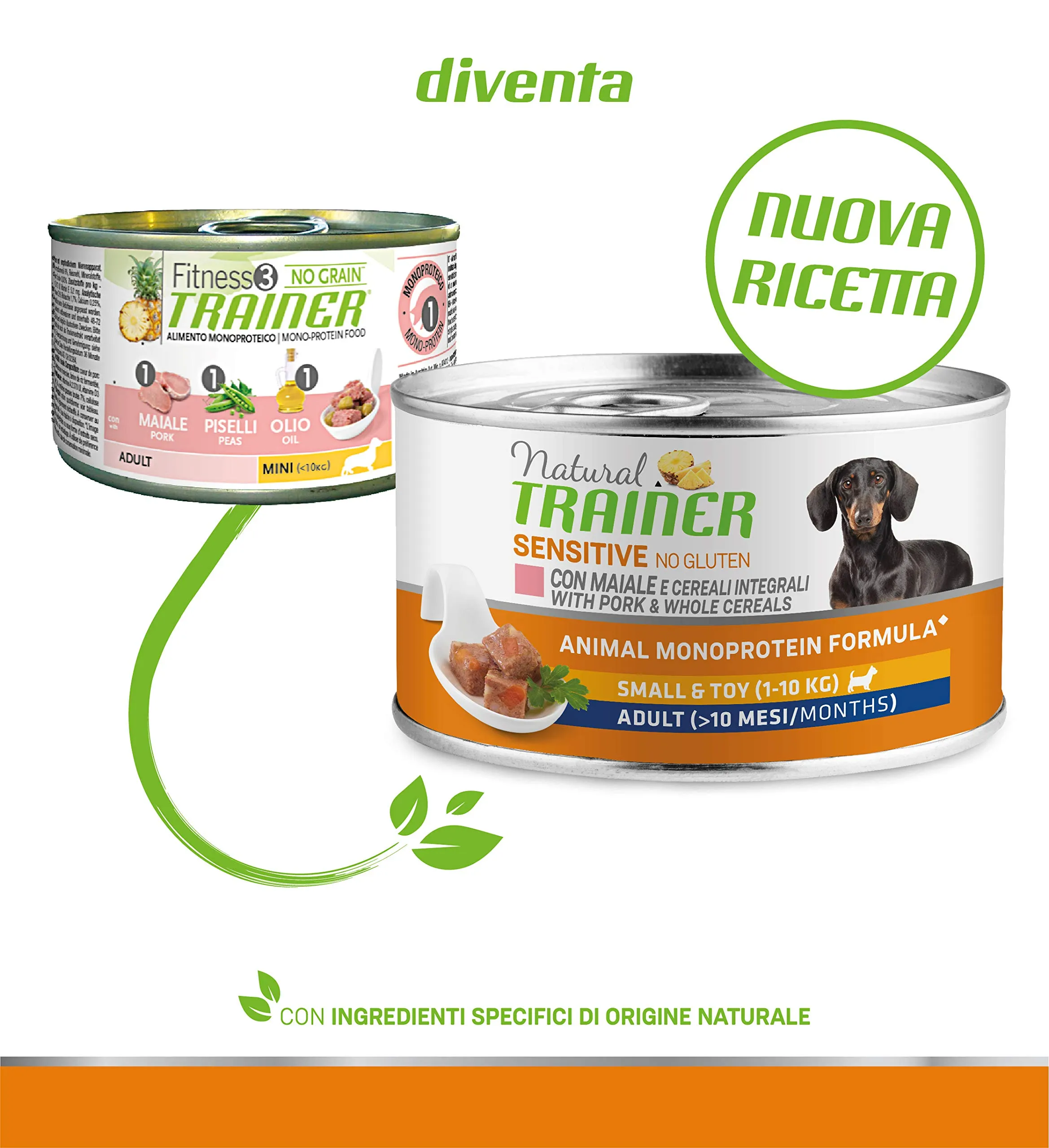 Trainer Natural Sensitive No Gluten Small & Toy Wet Dog Food with Pork, 24 x 150 g - immagine 3