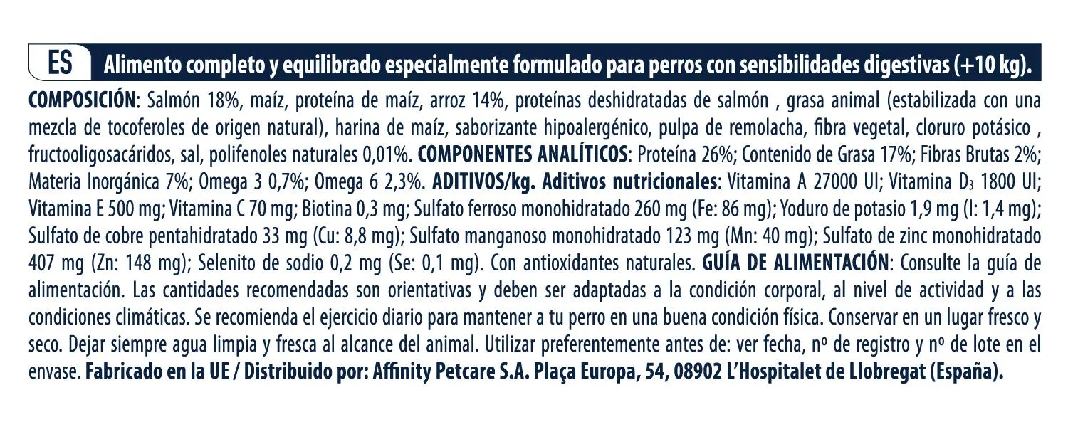 Advance Sensitive Medium-Maxi Dog Food for Digestive Sensitivity and Skin Symptoms with Salmon, 3 x 3kg (Total 9kg) - immagine 8