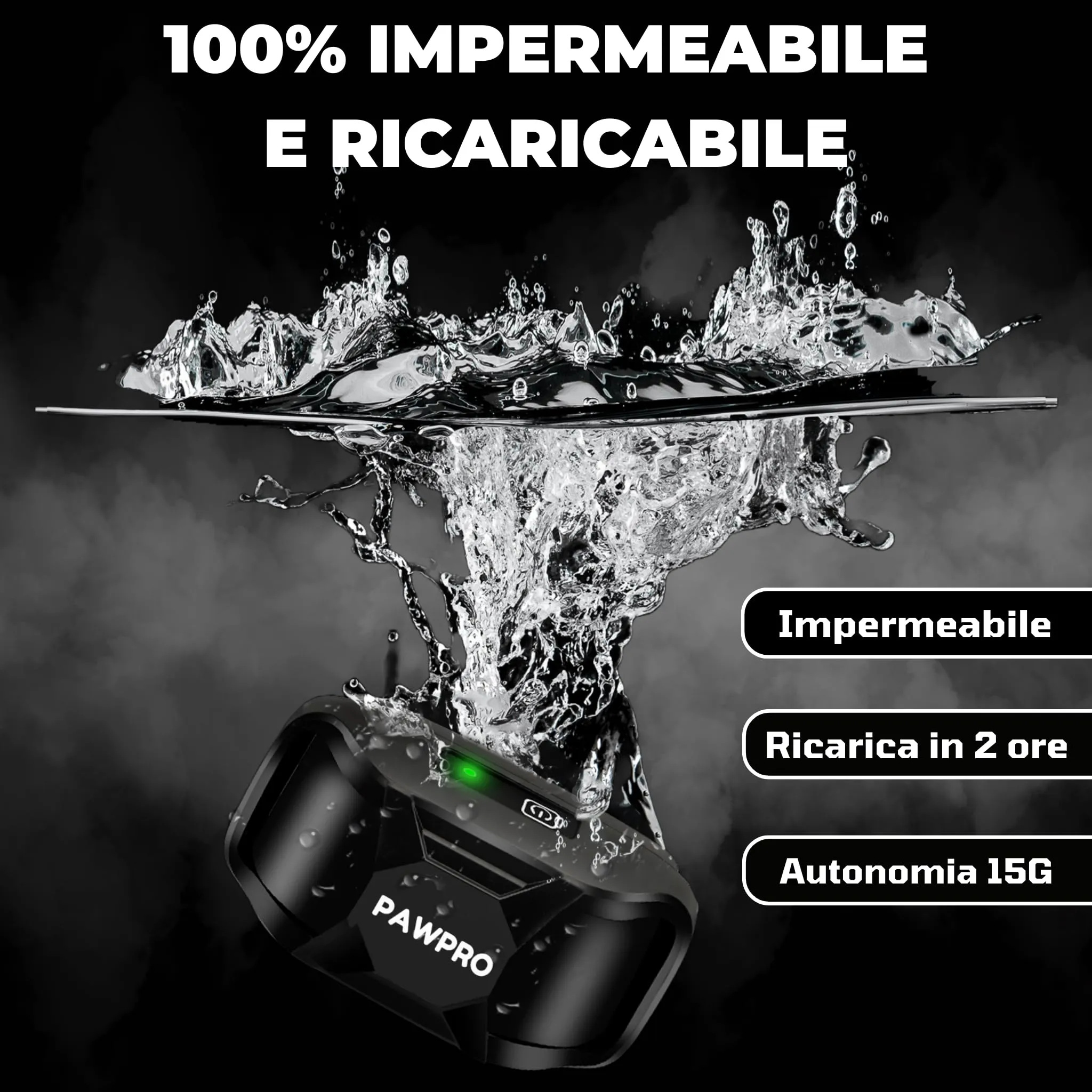 PAWPRO Collare da Addestramento per Cani, Portata 3000 m, Modalità Beep, Vibrazione e Boost Vibrazione, per Tutte le Taglie, Manuale IT - immagine 7