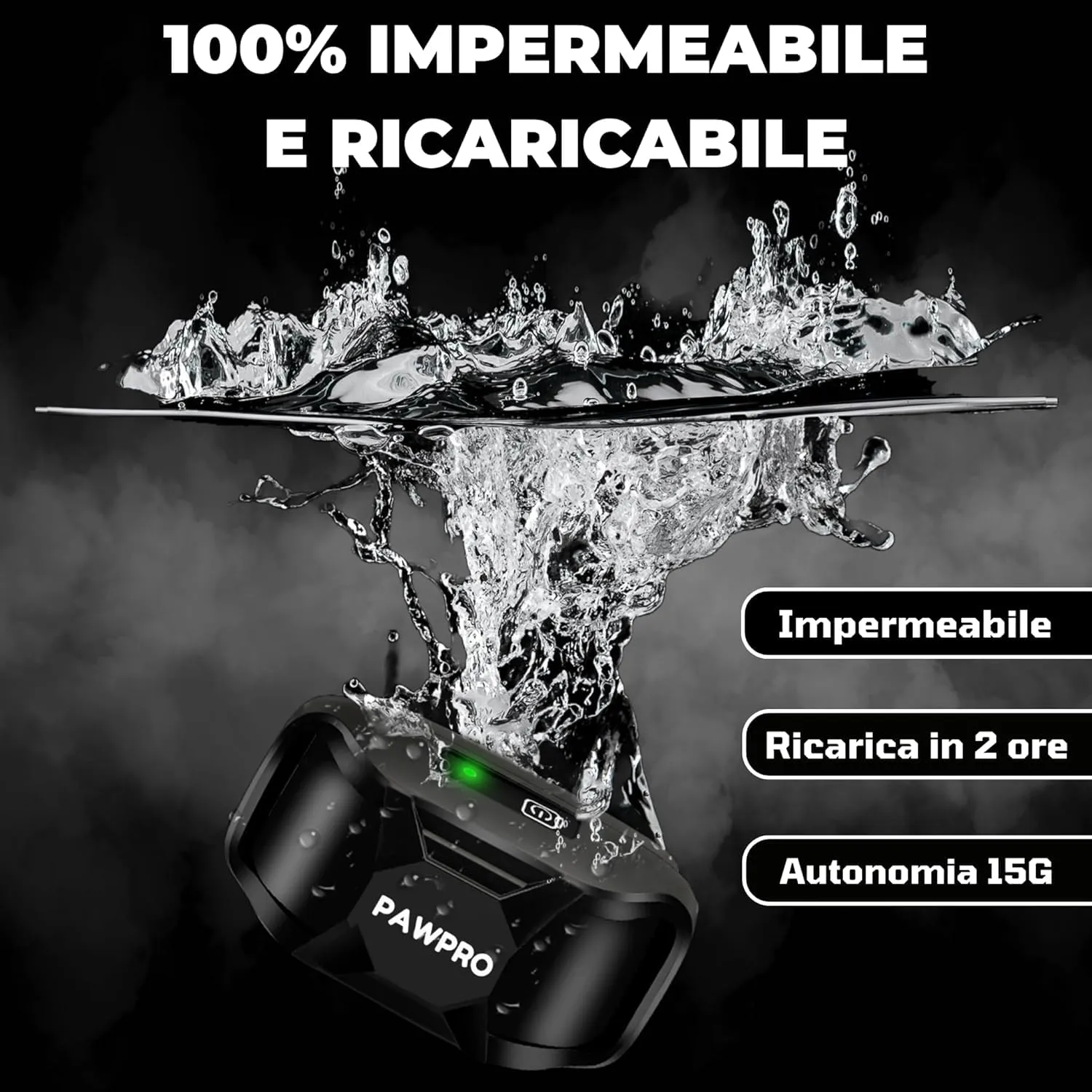 PAWPRO Collare da Addestramento per Cani, Portata 3000m, Modalità Beep, Vibrazione e Boost Vibrazione, Per Tutte le Taglie (2 Collari) - immagine 7