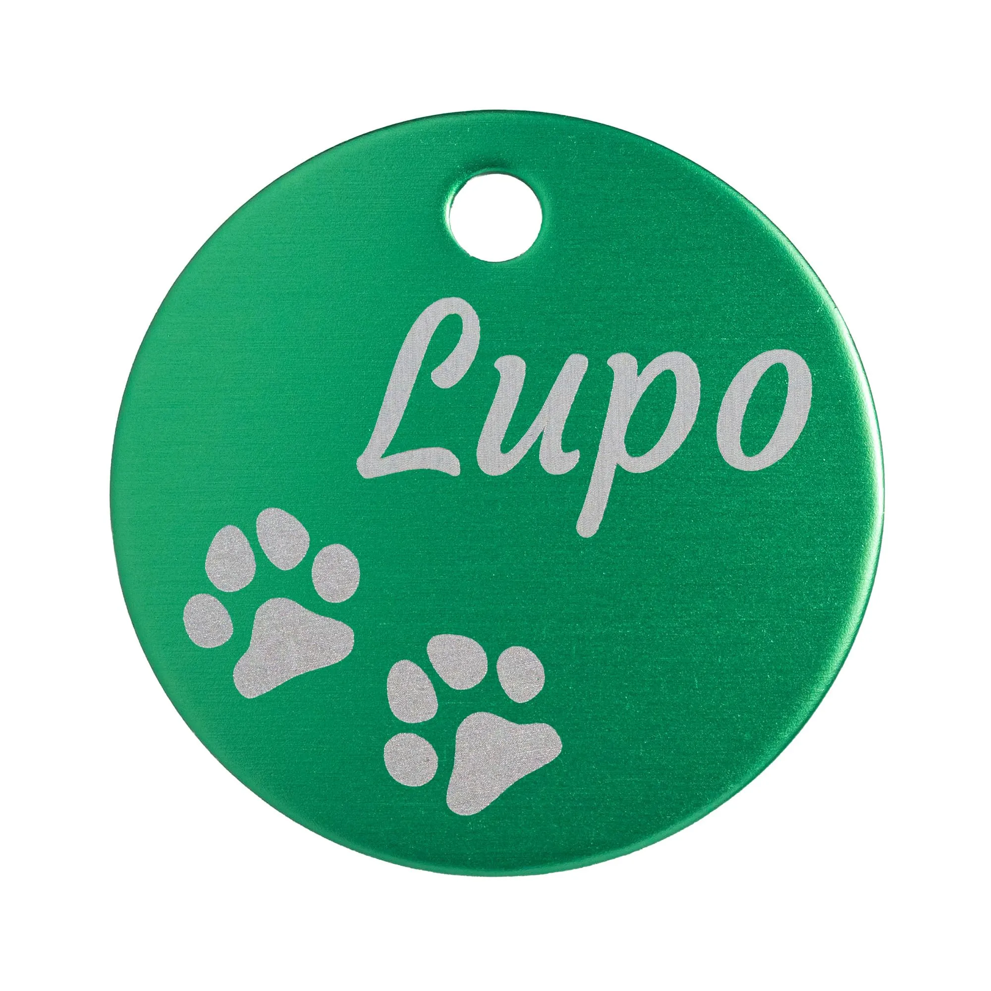 Unikat Branding Medaglietta cane personalizzata, Verde, 35 mm - immagine 1