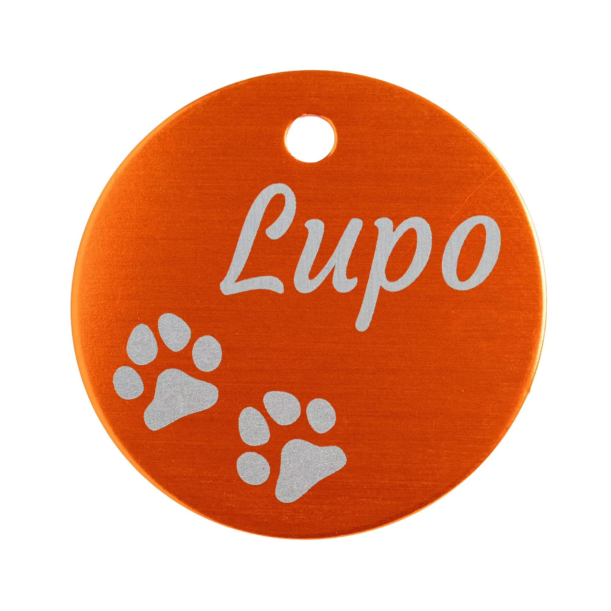 Unikat Branding Medaglietta cane personalizzata, Arancione, 35 mm - immagine 1