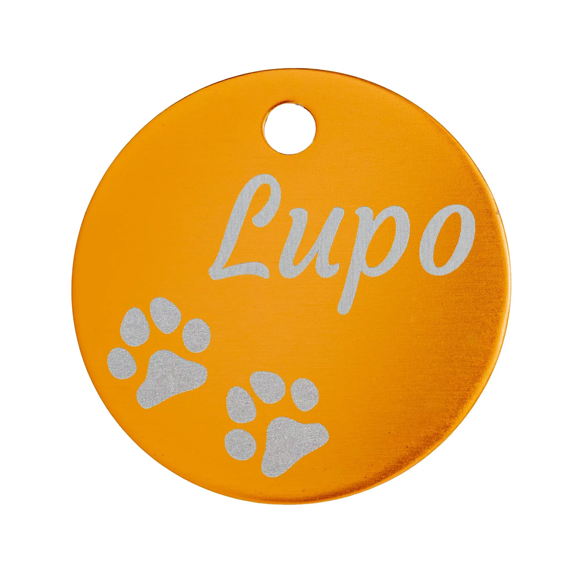 Unikat Branding Medaglietta Cane Personalizzata, Giallo, 35 mm - immagine 1