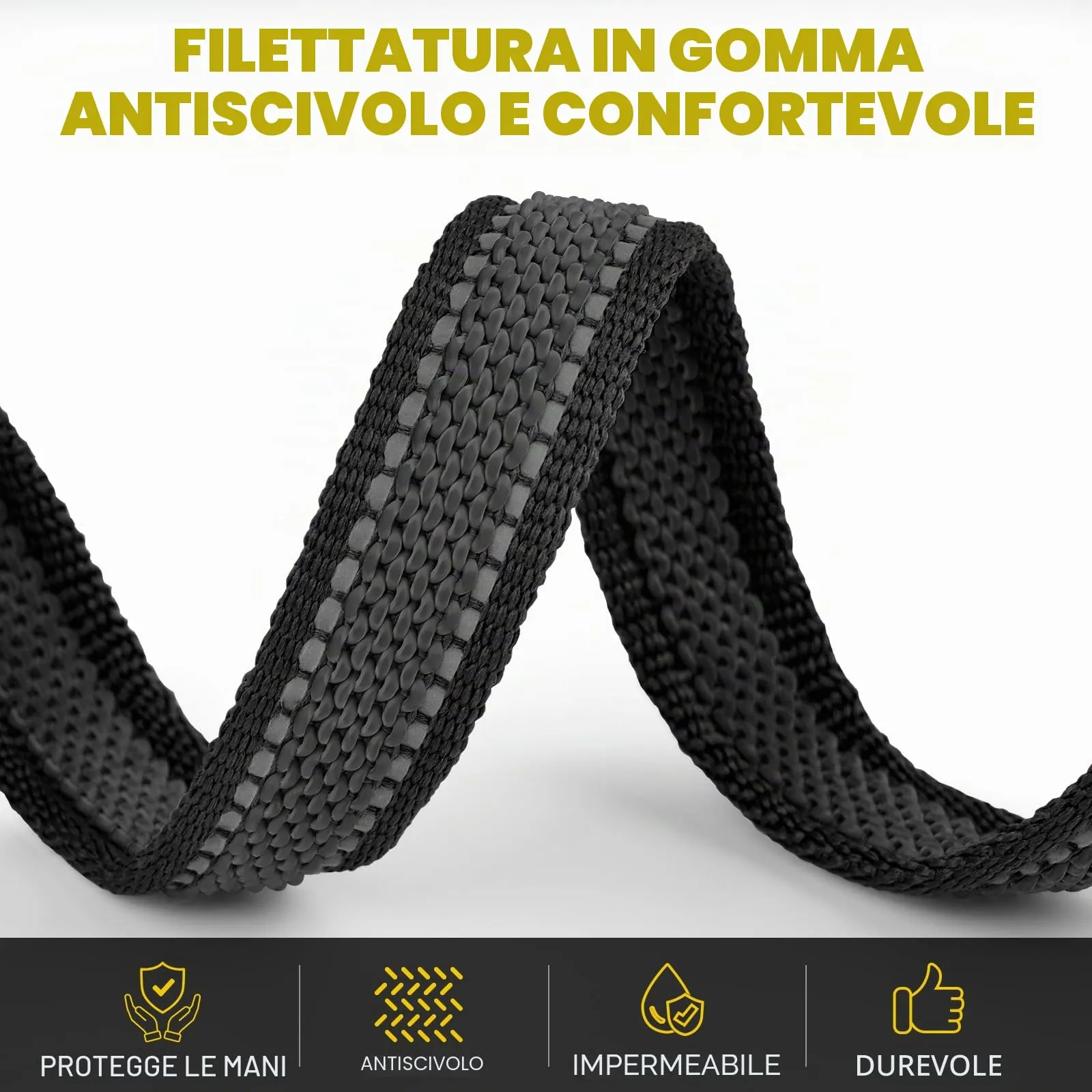 X XBEN Guinzaglio per Cani Riflettente, 15mm-2m, Nero - immagine 2