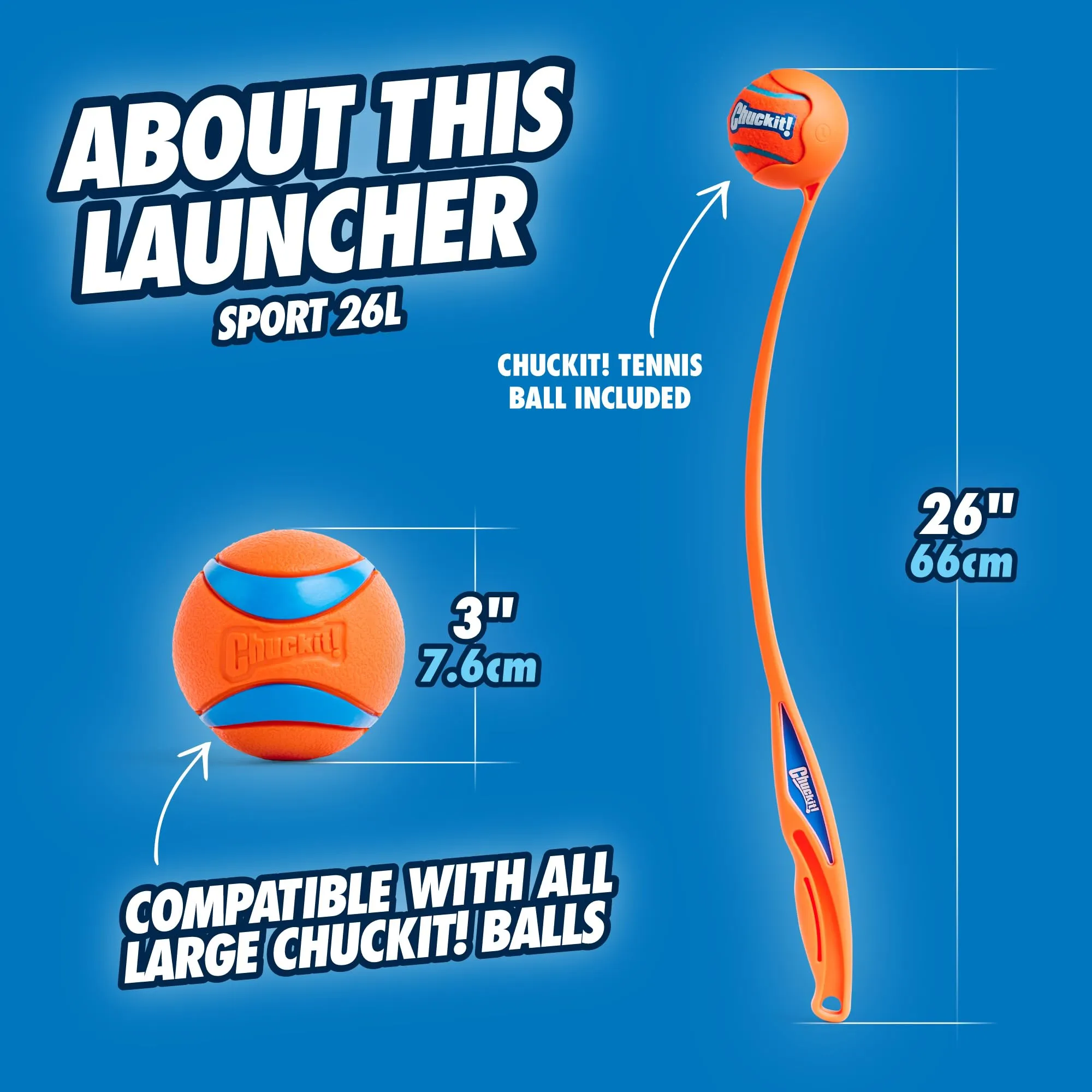 Chuckit! Mega Ball Tennis Ball Launcher - immagine 3