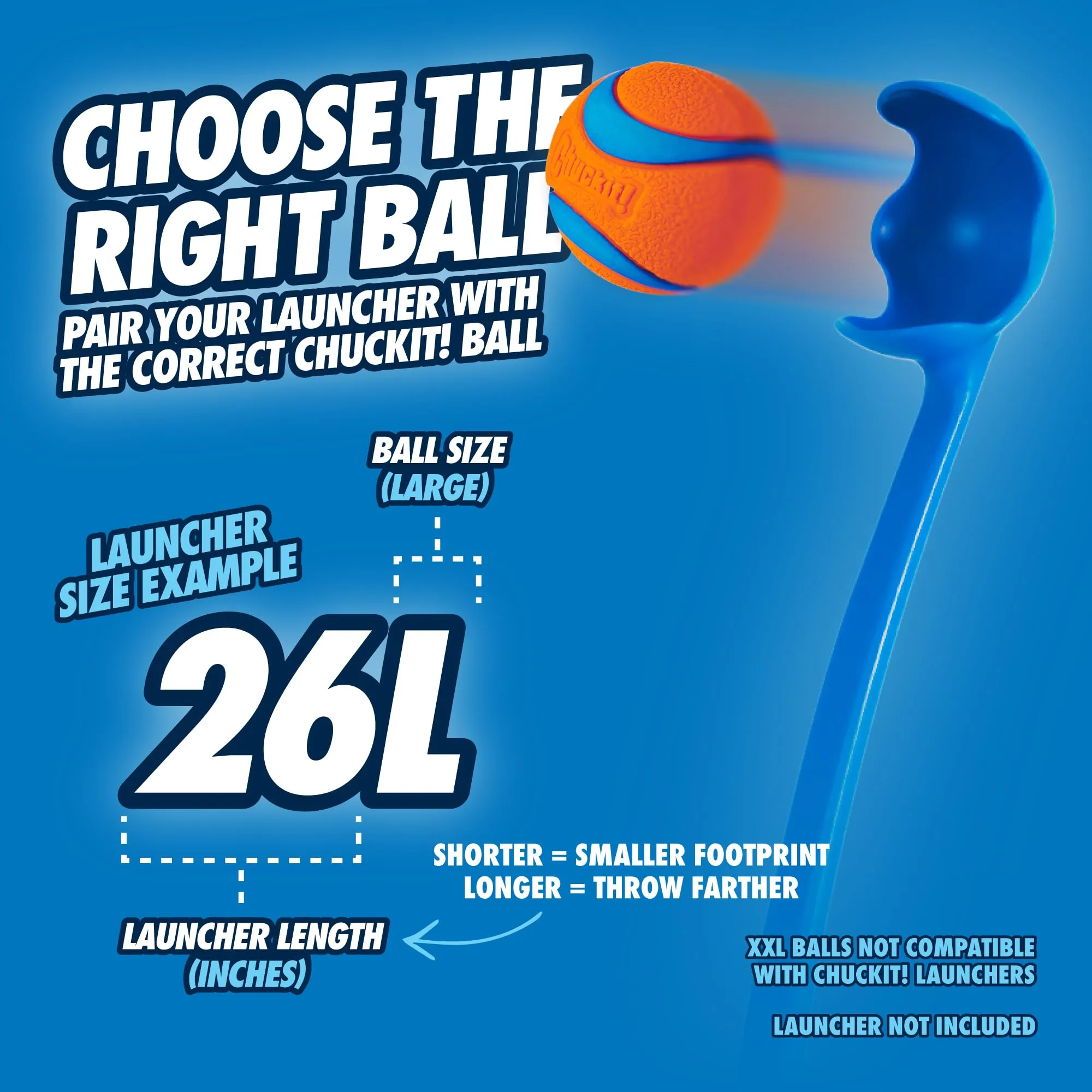 Chuckit! Mega Ball Tennis Ball Launcher - immagine 7