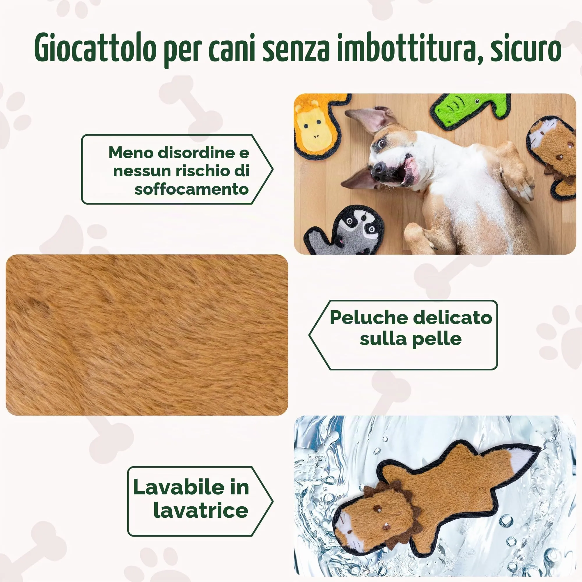 SHARLOVY Giocattoli per cani increspati, set da 5 pezzi per masticatori aggressivi e cuccioli - immagine 4