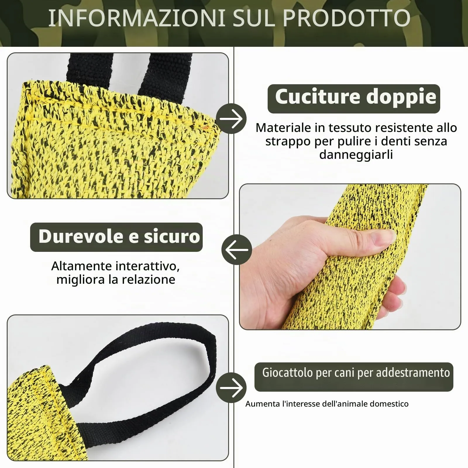 Ziyonix Manicotto per Cani 30cm con 2 Maniglie, Set da 2 Pezzi - immagine 3