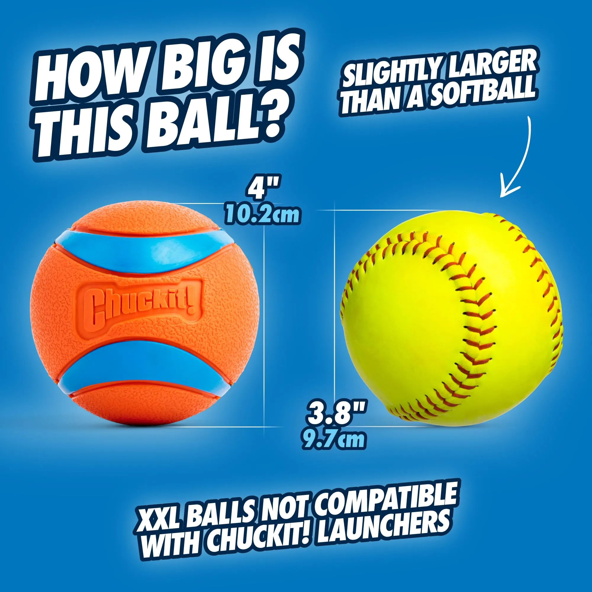 Chuckit! Ultra Ball XXL, 10 cm, 1 pezzo - immagine 2