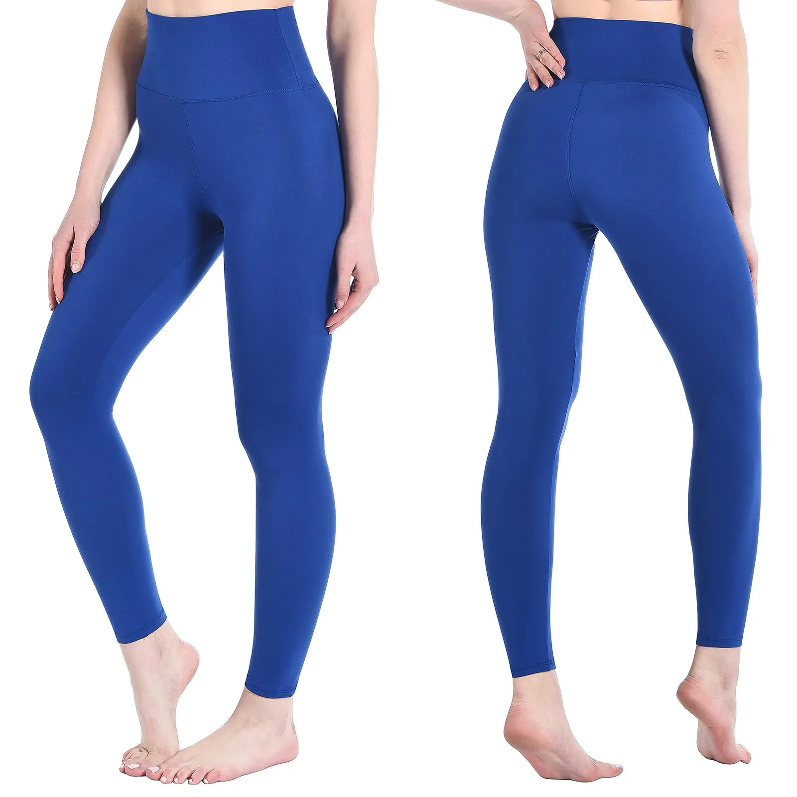 SINOPHANT Leggins Donna Vita Alta Sportivi, Blu Reale, L-XL - immagine 2