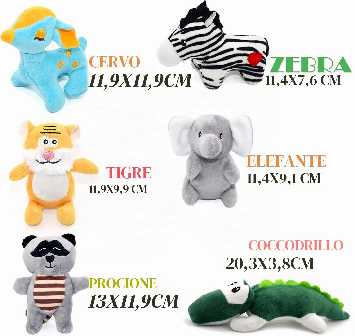 SHARLOVY Giocattoli cigolanti in peluche per cani di piccola taglia e cuccioli, set da 12 pezzi per dentizione - immagine 8