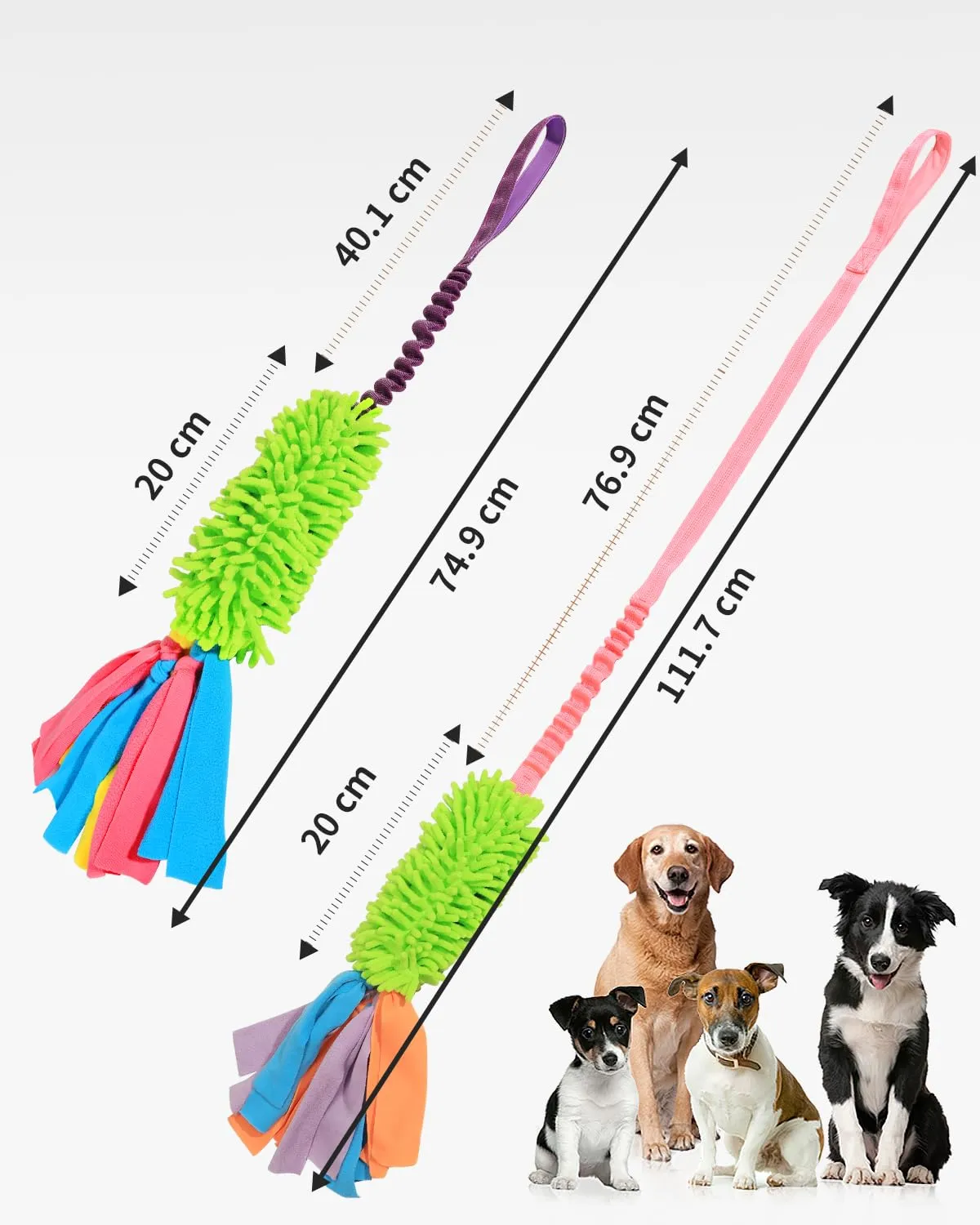 SCHITEC Giocattoli per Rimorchiatore Interattivo per Cani, Corda Tira e Molla per Addestramento, 2 Pezzi - immagine 6