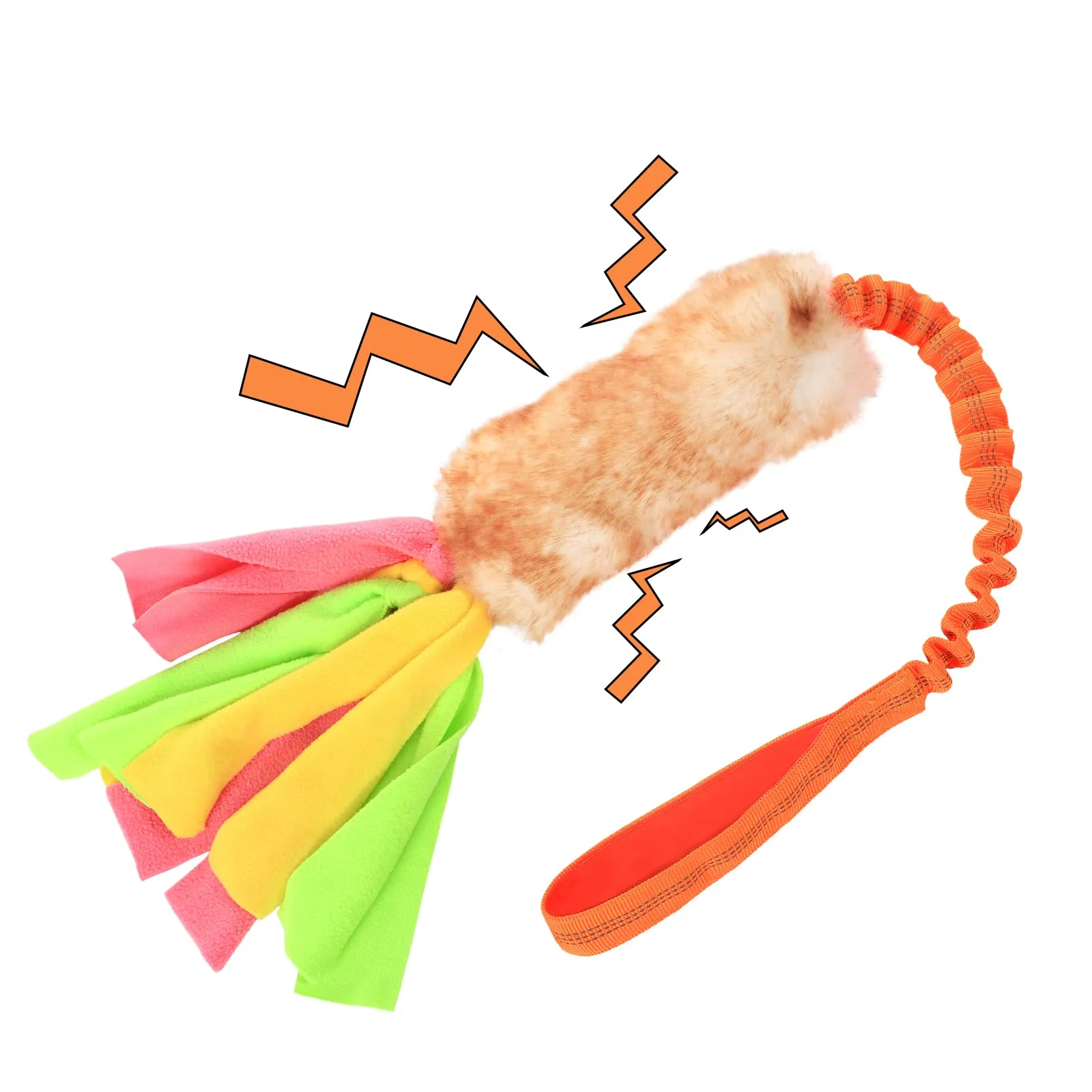 SCHITEC Corda Elastica per Tiro Alla Fune con Squeaky per Cani di Taglia Piccola, Media e Grande, CW-0107 - immagine 1