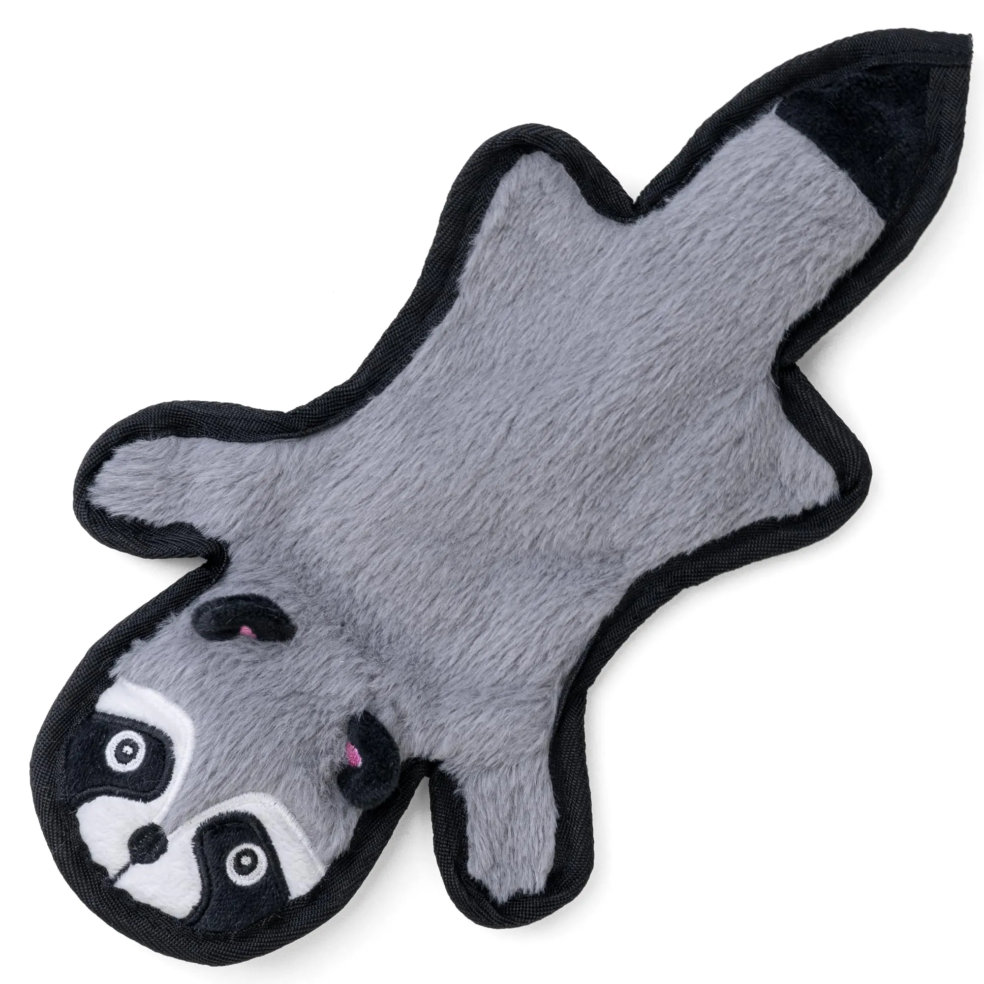 SHARLOVY Raccoon - Giocattolo per cani cigolante e crepitante, resistente per masticatori aggressivi, senza imbottitura, Small - immagine 1