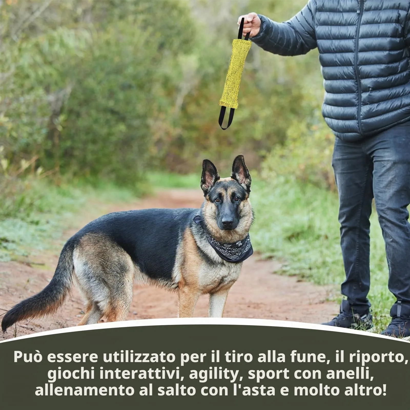Ziyonix Manicotto per Cani 30cm con 2 Maniglie, Set da 2 Pezzi - immagine 5