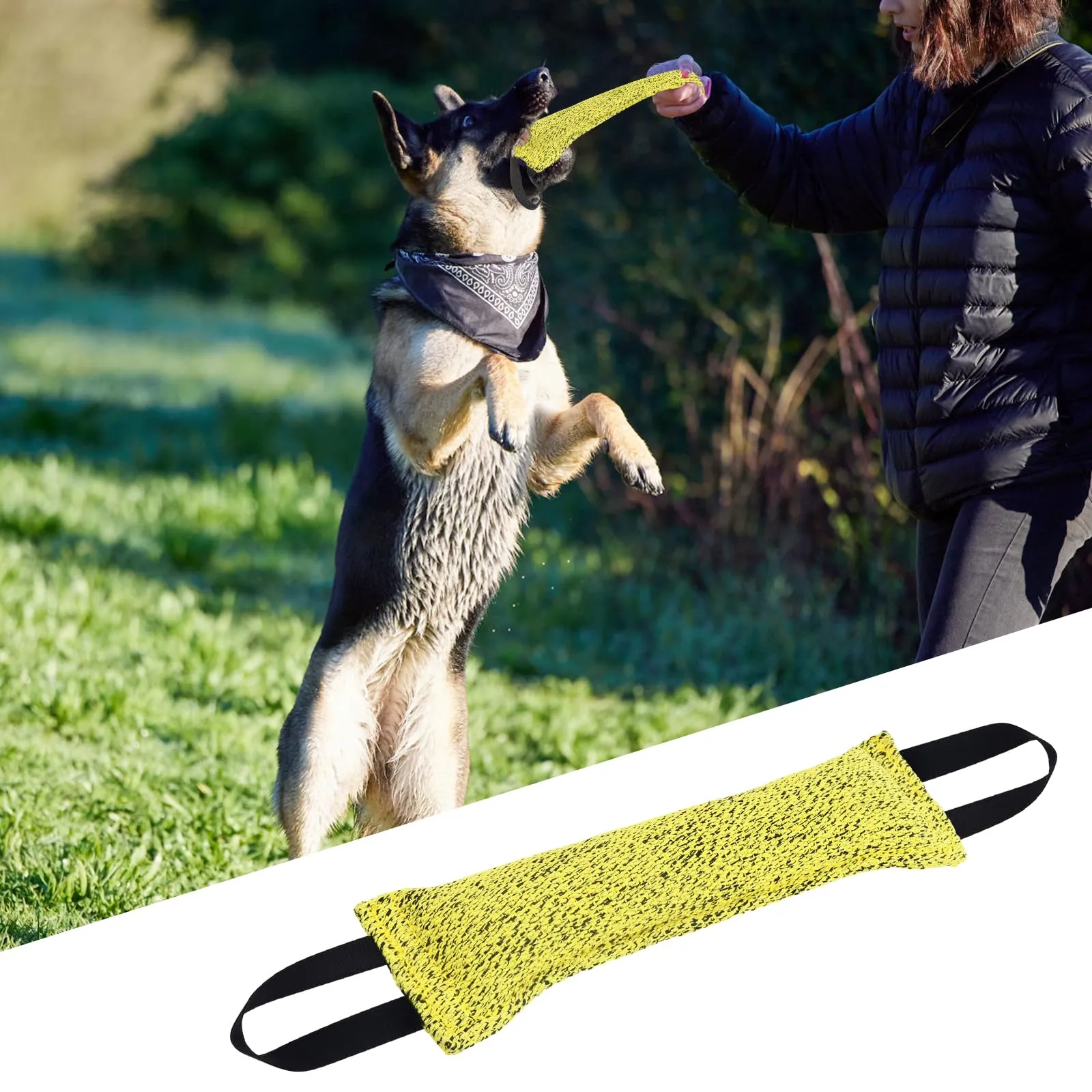 Ziyonix Manicotto per Cani 30cm con 2 Maniglie, Set da 2 Pezzi - immagine 7