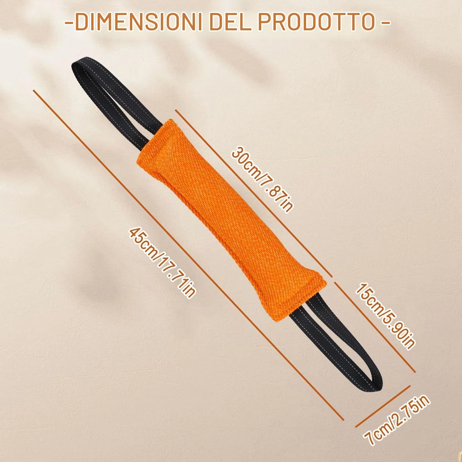 Ziyonix Manicotto Salsicciotto per Cani con 2 Maniglie, 30cm, 2 Pezzi - immagine 2