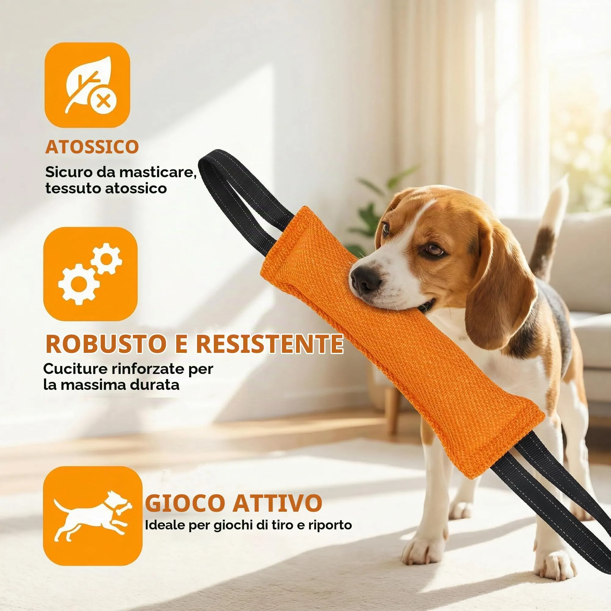 Ziyonix Manicotto Salsicciotto per Cani con 2 Maniglie, 30cm, 2 Pezzi - immagine 4