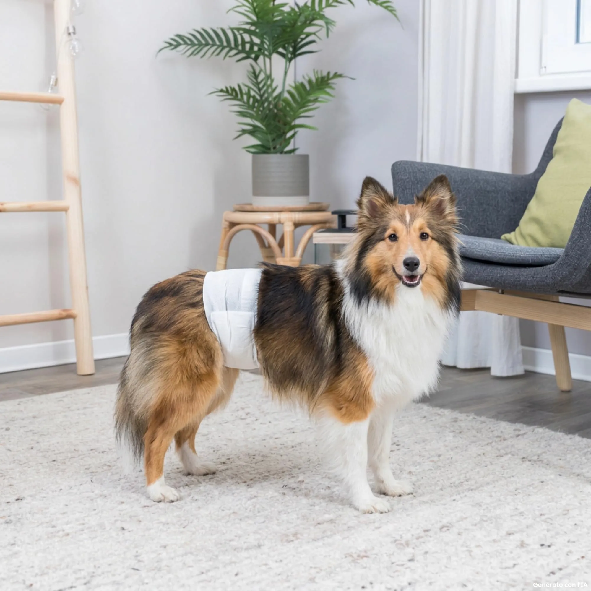 TRIXIE Pannolini per cani maschi, S-M (30-46 cm), 12 pezzi - immagine 4