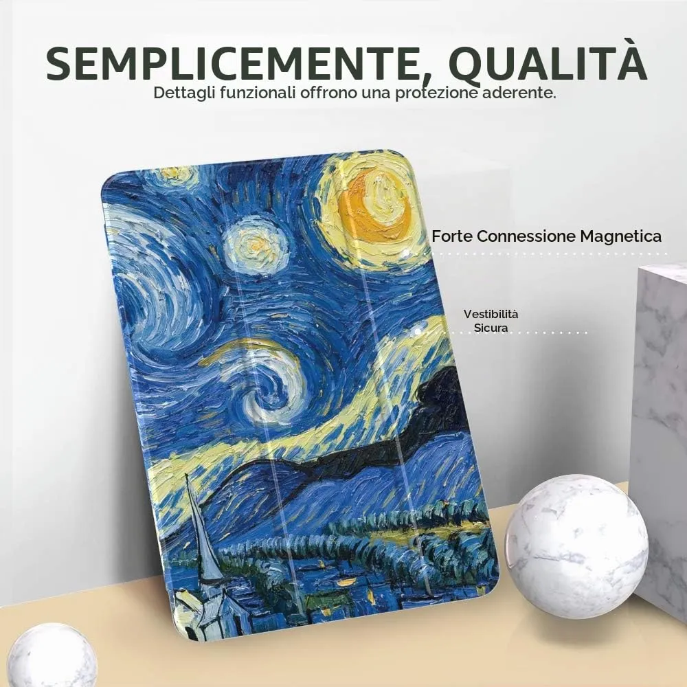 MoKo Cover for iPad 9th/8th/7th Gen 10.2 inches (2019-2021), Notte Stellata - immagine 3