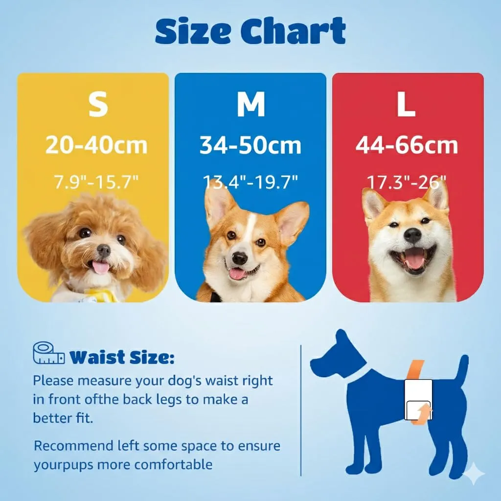 Nobleza Pannolini per Cani Maschi, Taglia L (44-66 cm), 20 Pezzi - immagine 5