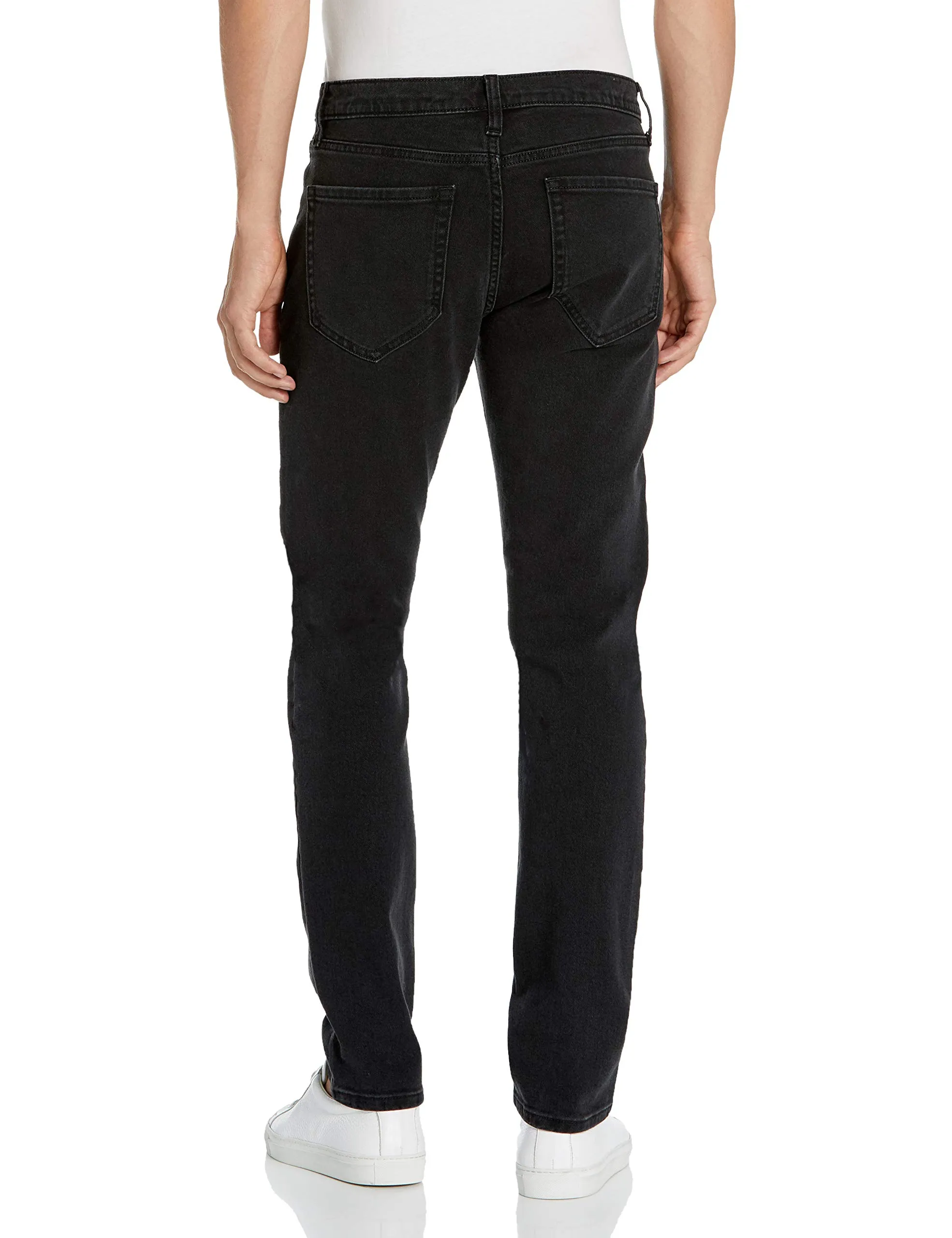 Amazon Essentials Slim Fit Jeans, Nero Slavato, 36W / 34L - immagine 3