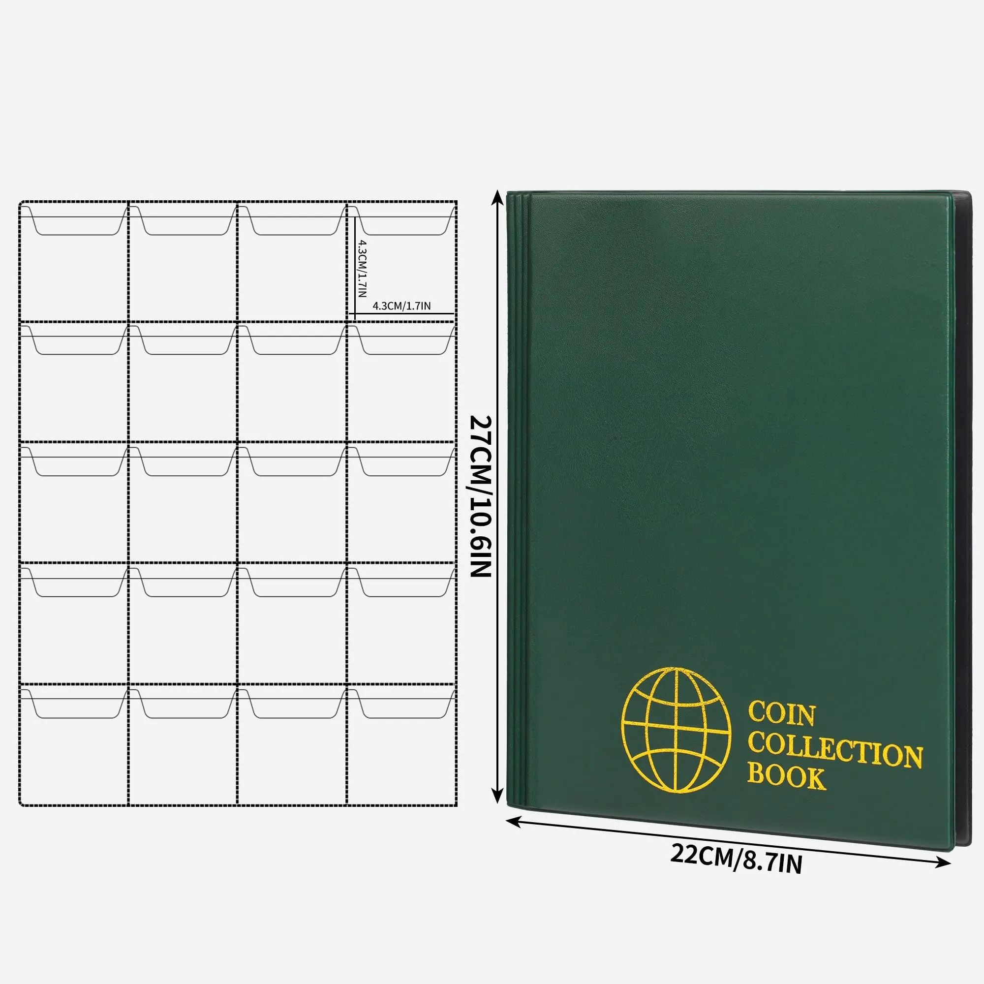 Uncle Paul Album per Monete 200 Tasche 45x45 mm - immagine 2