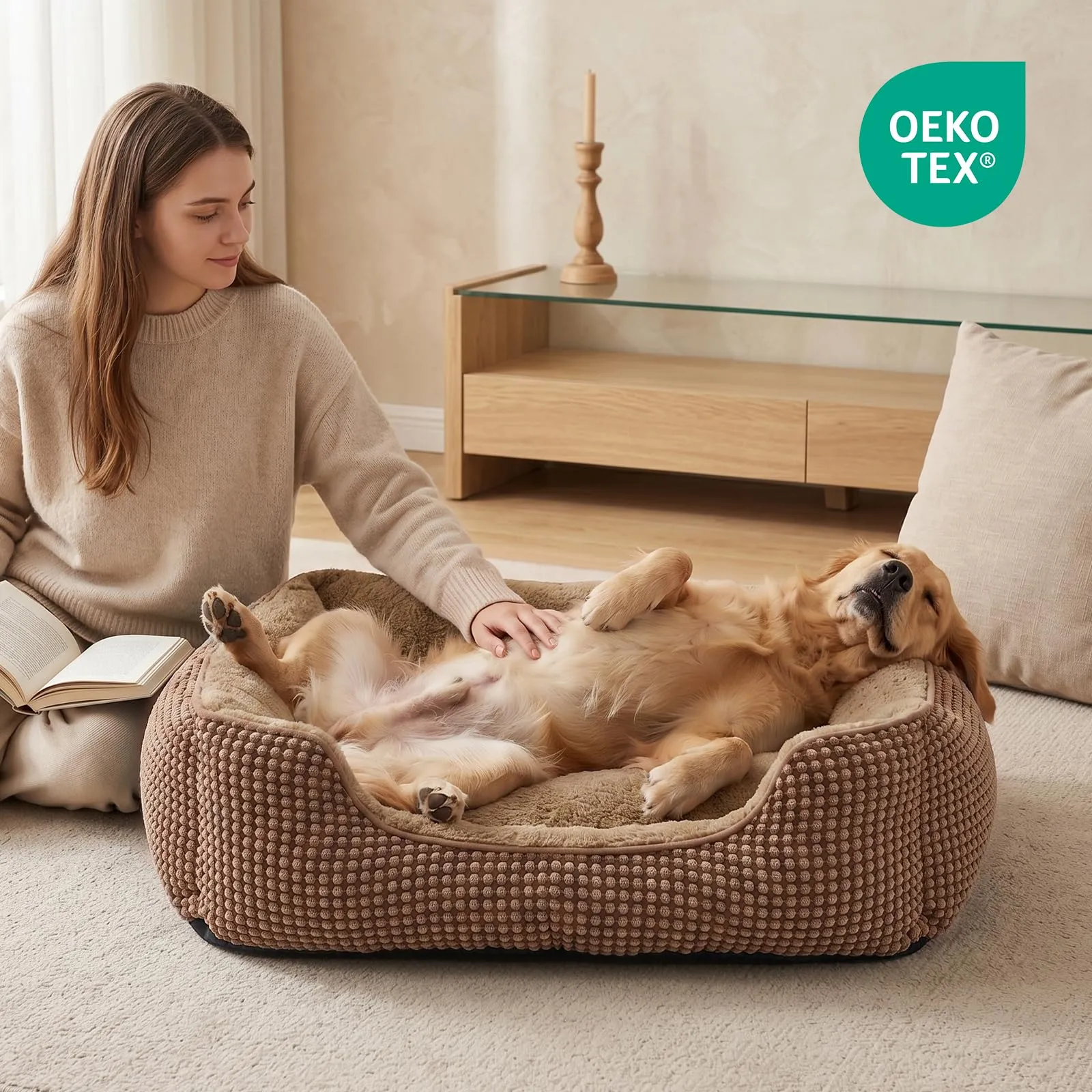 FURTIME Cuccia Cane Interno Lavabile, 63x53x20cm - immagine 8