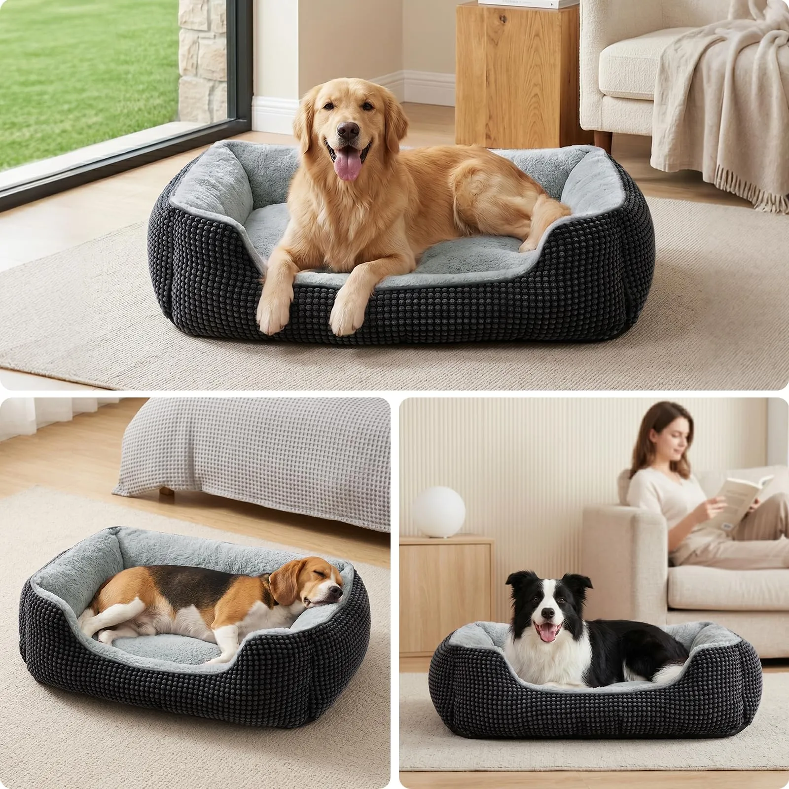 FURTIME Cuccia Cane Interno Lavabile, 76x61x23cm - immagine 2