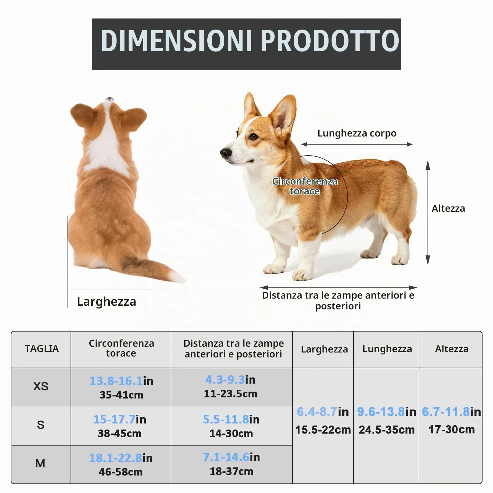 BOYIFEIJIE Sedia a Rotelle per Cani di Piccola Taglia, Carrozzina Leggera e Regolabile per Zampe Posteriori, XS (fino a 3,5 kg), Grigio - immagine 2