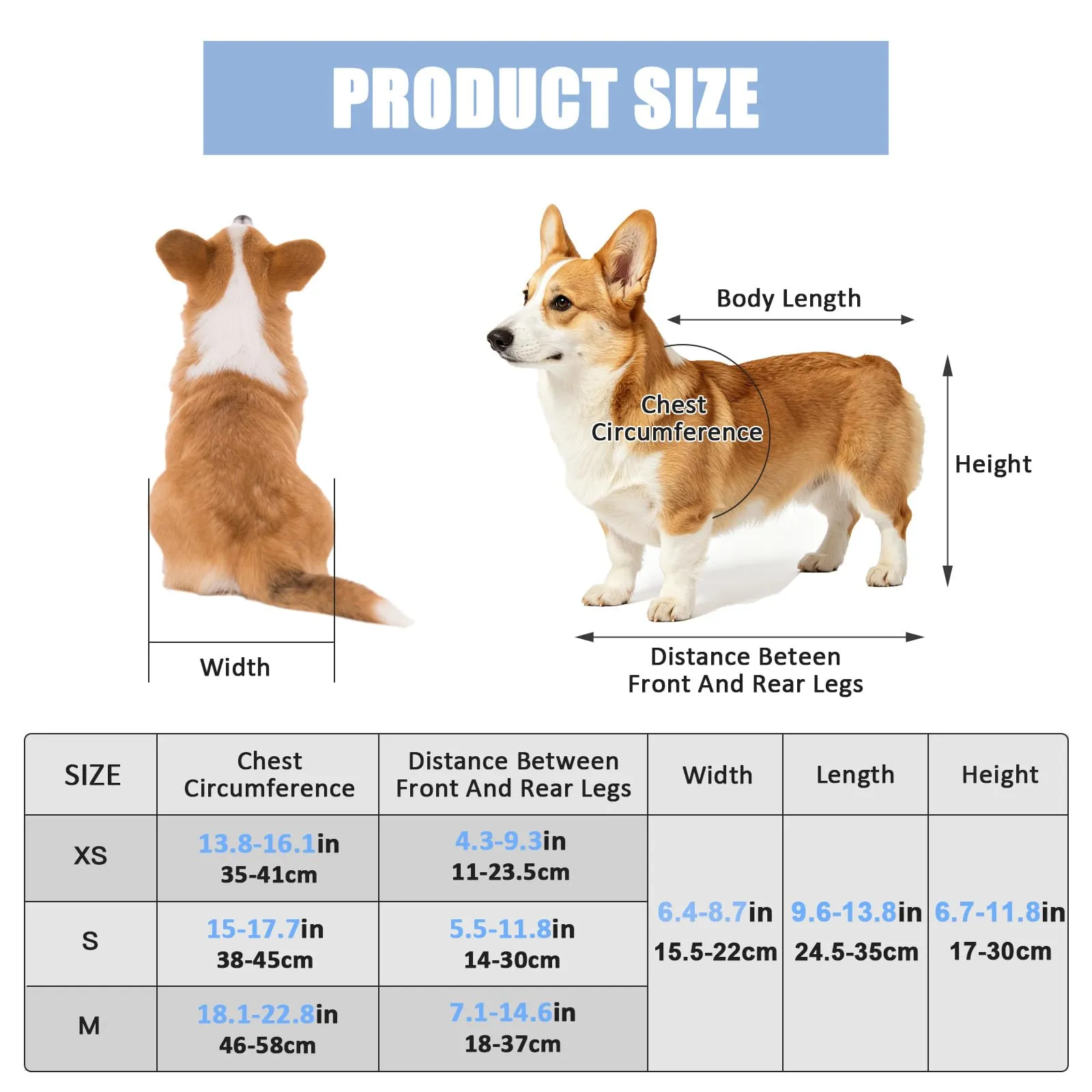 BOYIFEIJIE Sedia a rotelle per cani e gatti di piccola taglia, telaio in alluminio regolabile, Blu, XS (peso fino a 3,5 kg) - immagine 2