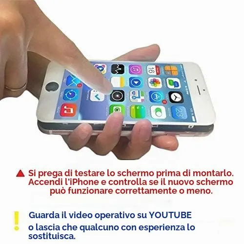Brinonac Display LCD Digitizer Touch per iPhone 6s 4,7" Bianco - immagine 6