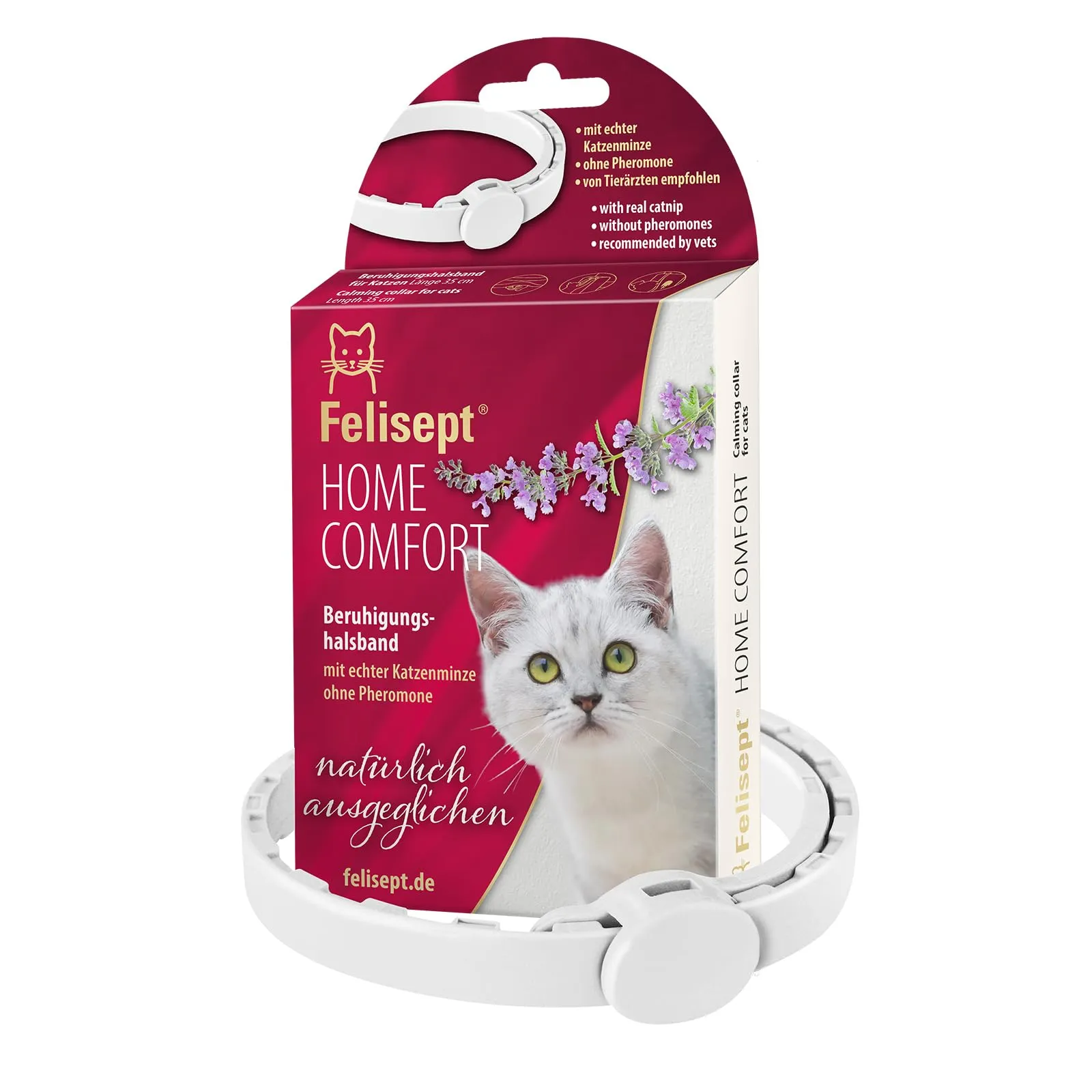 Felisept Home Comfort Collare Calmante per Gatti con Erba Gatta Naturale - immagine 1