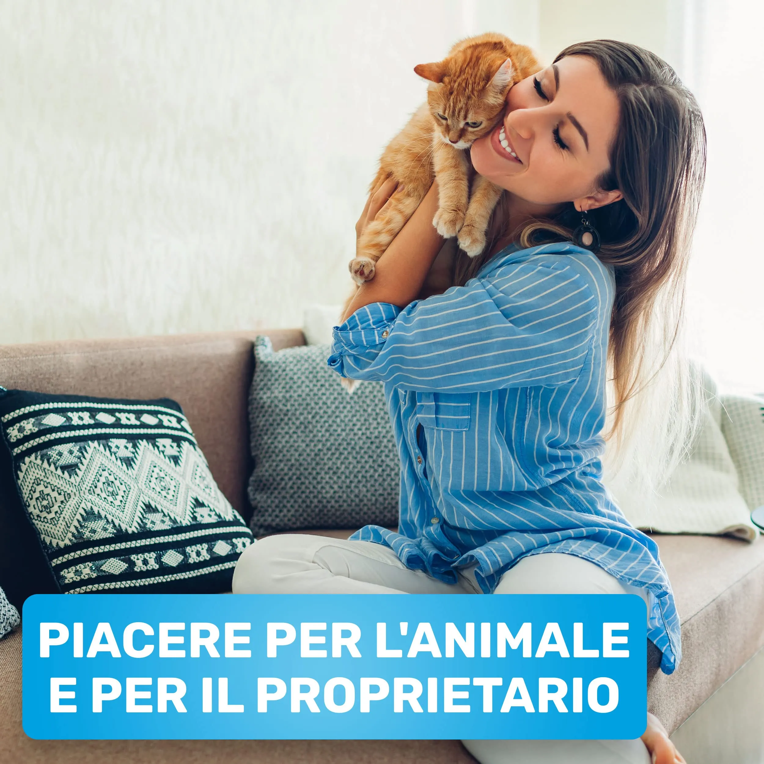 BluePet Pettine per Cani e Gatti a Pelo Lungo con Denti Rotanti - immagine 4