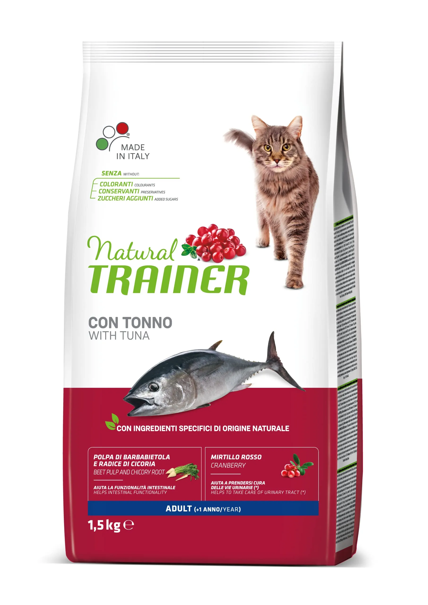Trainer Cibo per Gatti Adulti al Tonno, 1.5 kg - immagine 1