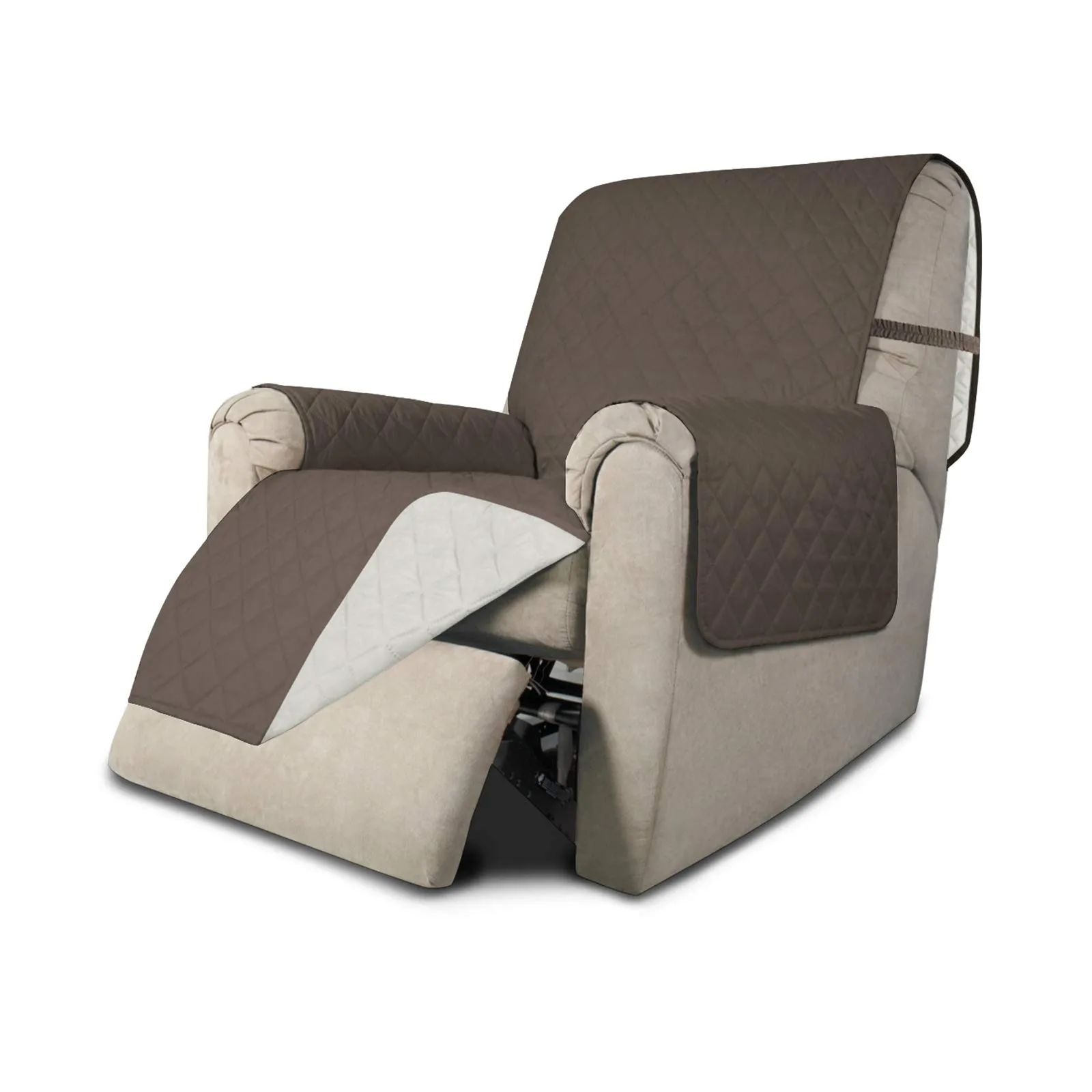 Easy-Going Copridivano Reclinabile Reversibile Impermeabile per Animali Domestici e Bambini, Tortora/Avorio - immagine 1