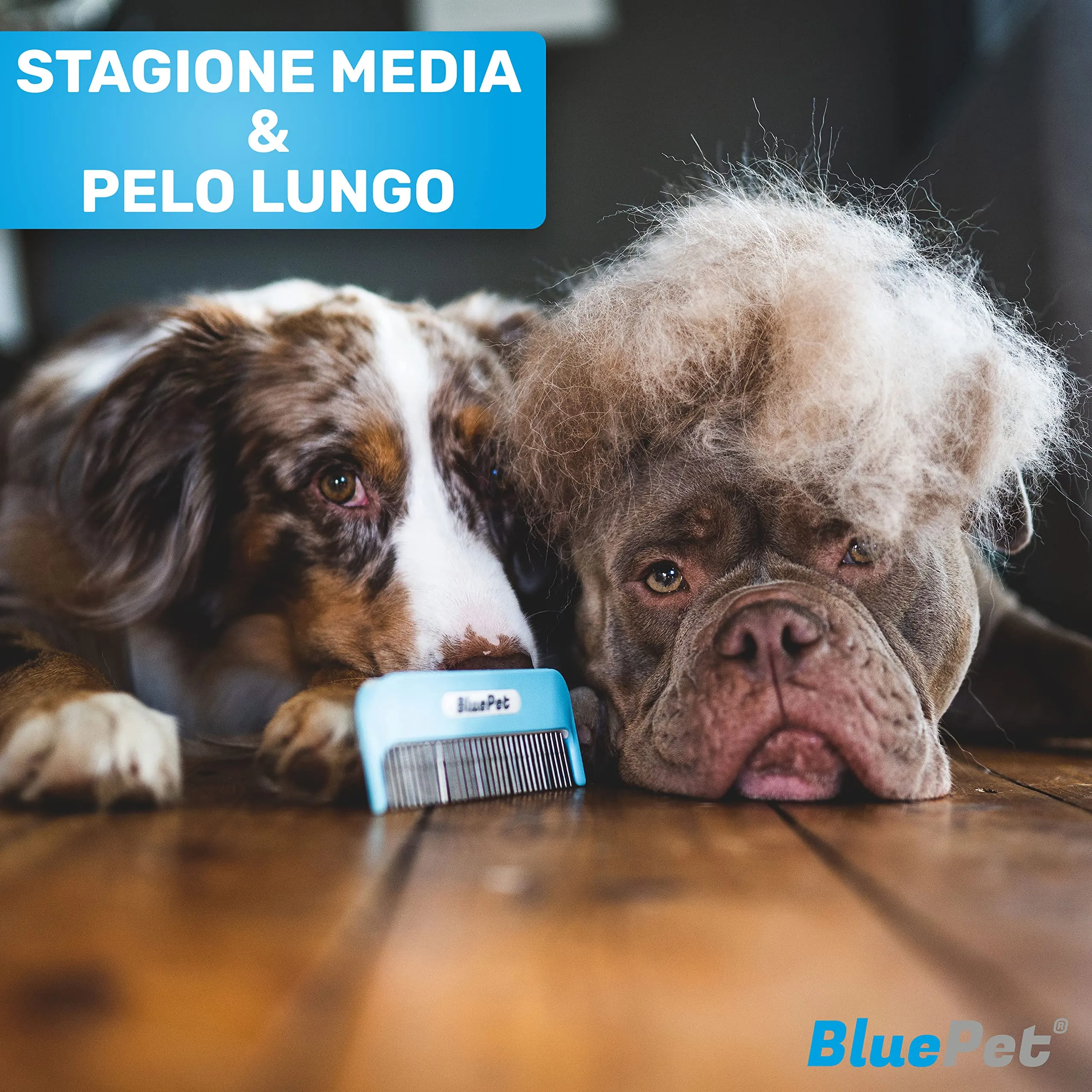 BluePet Pettine per Cani e Gatti Pelo Lungo con Denti Rinforzati - immagine 6