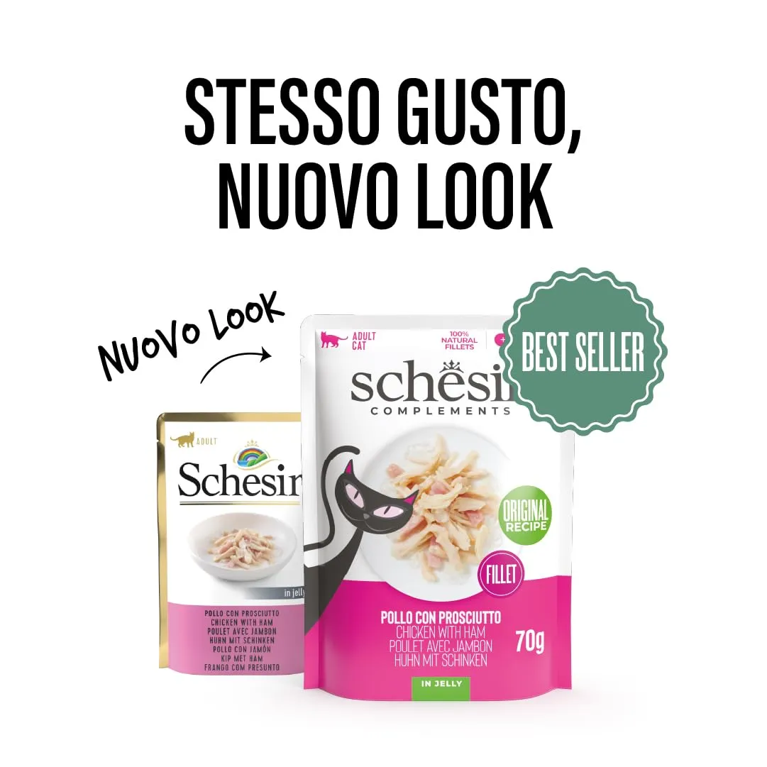 Schesir Pollo con Prosciutto 12x70g - immagine 2