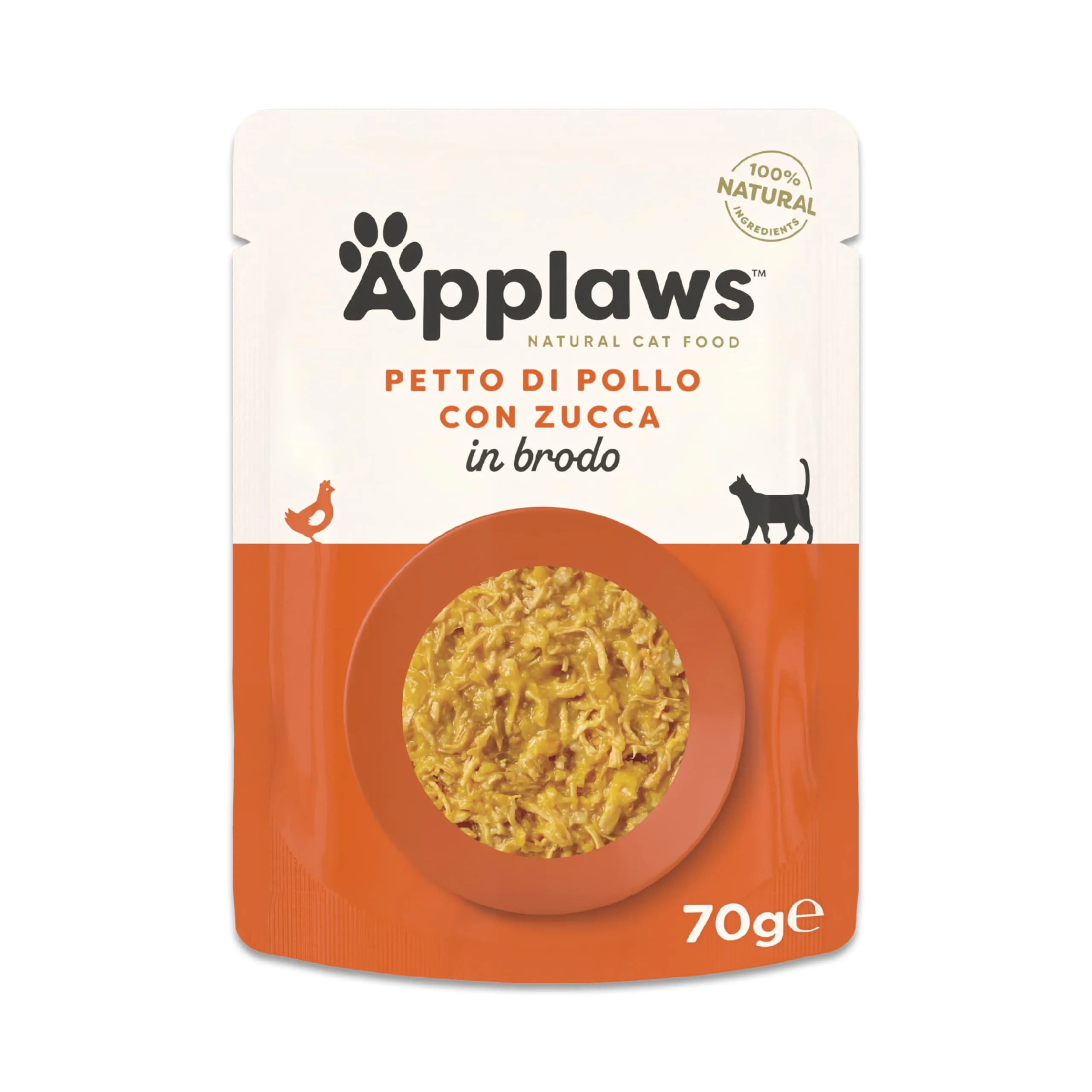 Applaws Cibo Umido per Gatti Tonno con Acciughe in Brodo, 12 Buste da 70g - immagine 1