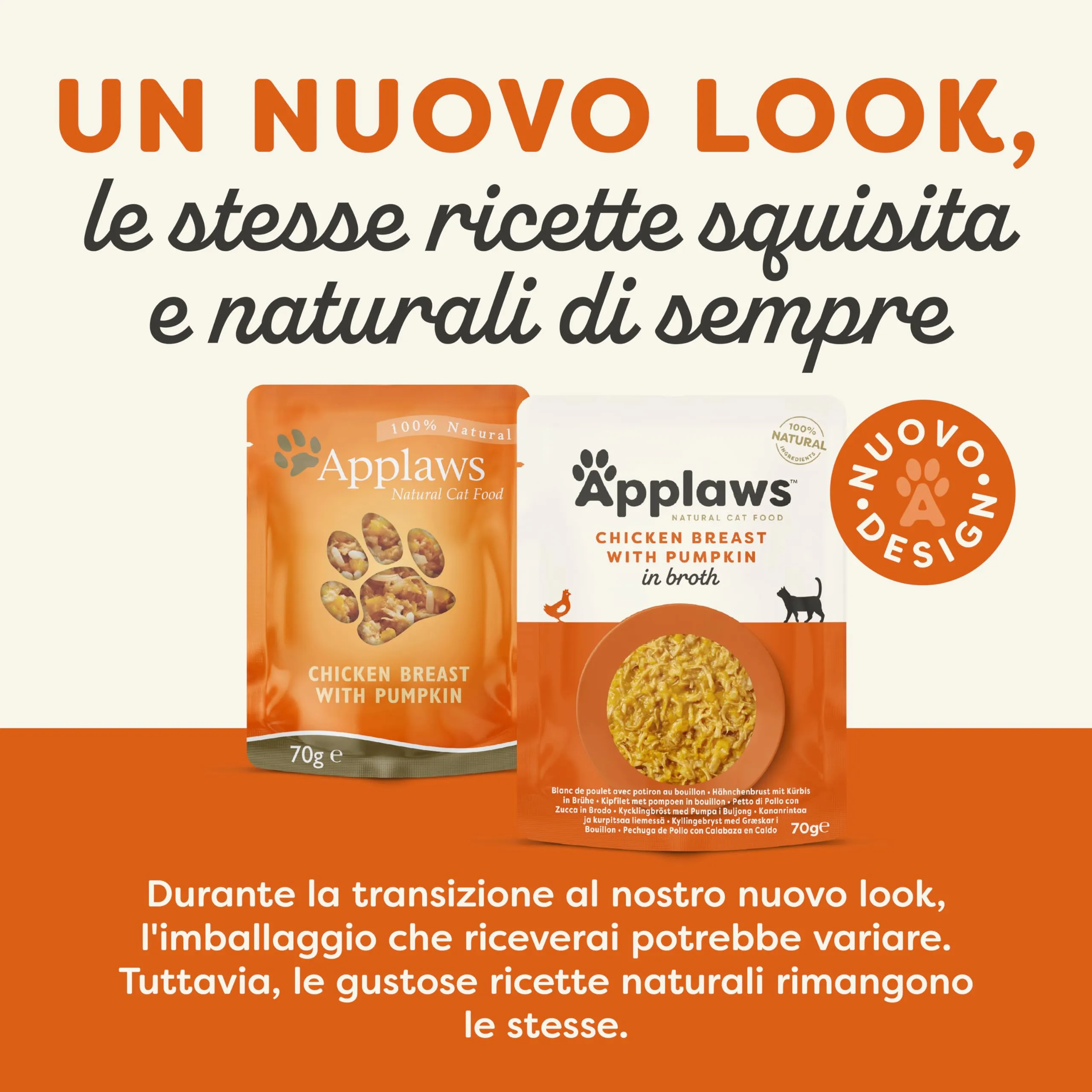 Applaws Cibo Umido per Gatti Tonno con Acciughe in Brodo, 12 Buste da 70g - immagine 2