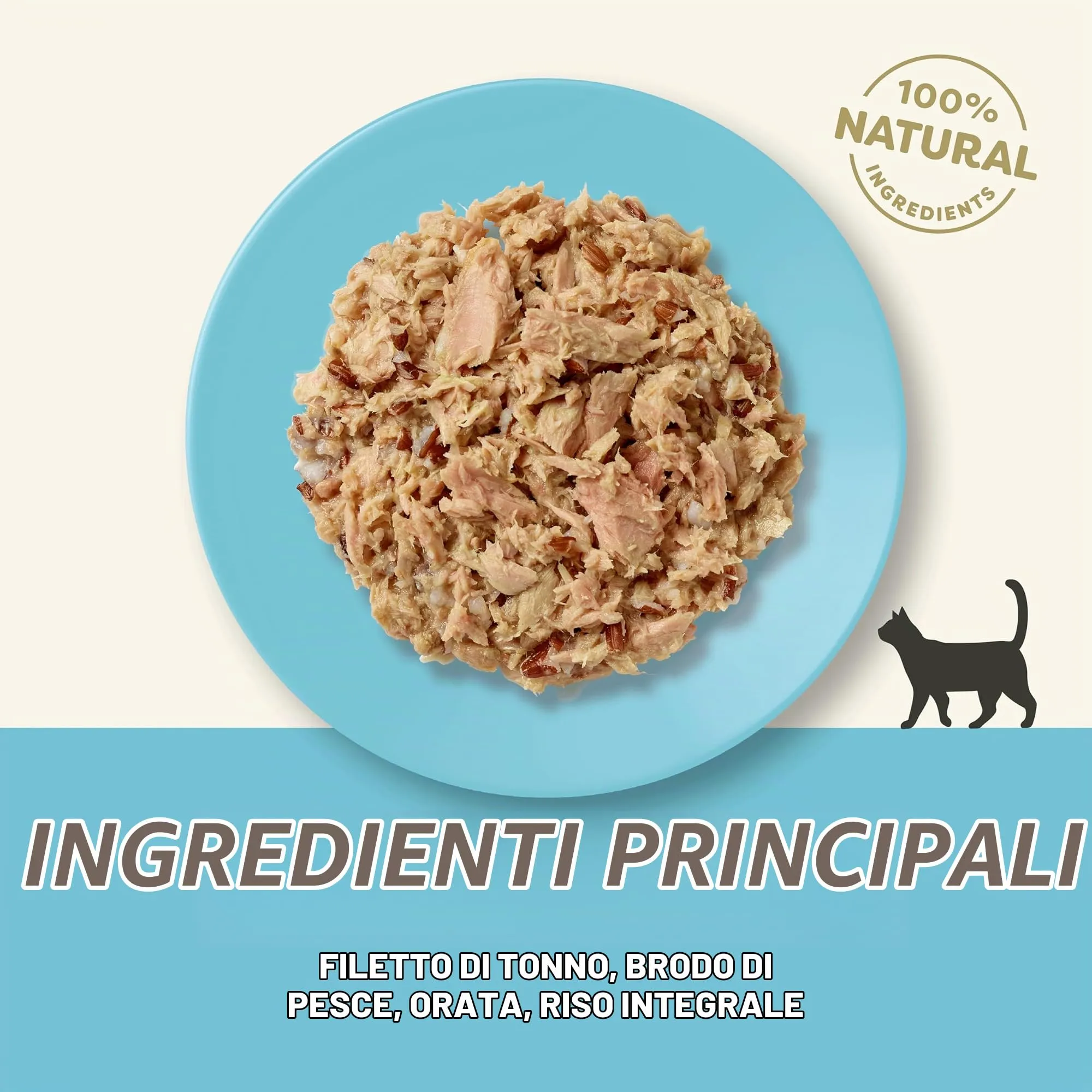 Applaws Cibo Umido per Gatti Adulti, Filetto di Tonno e Orata in Brodo, 12 Buste da 70g - immagine 3
