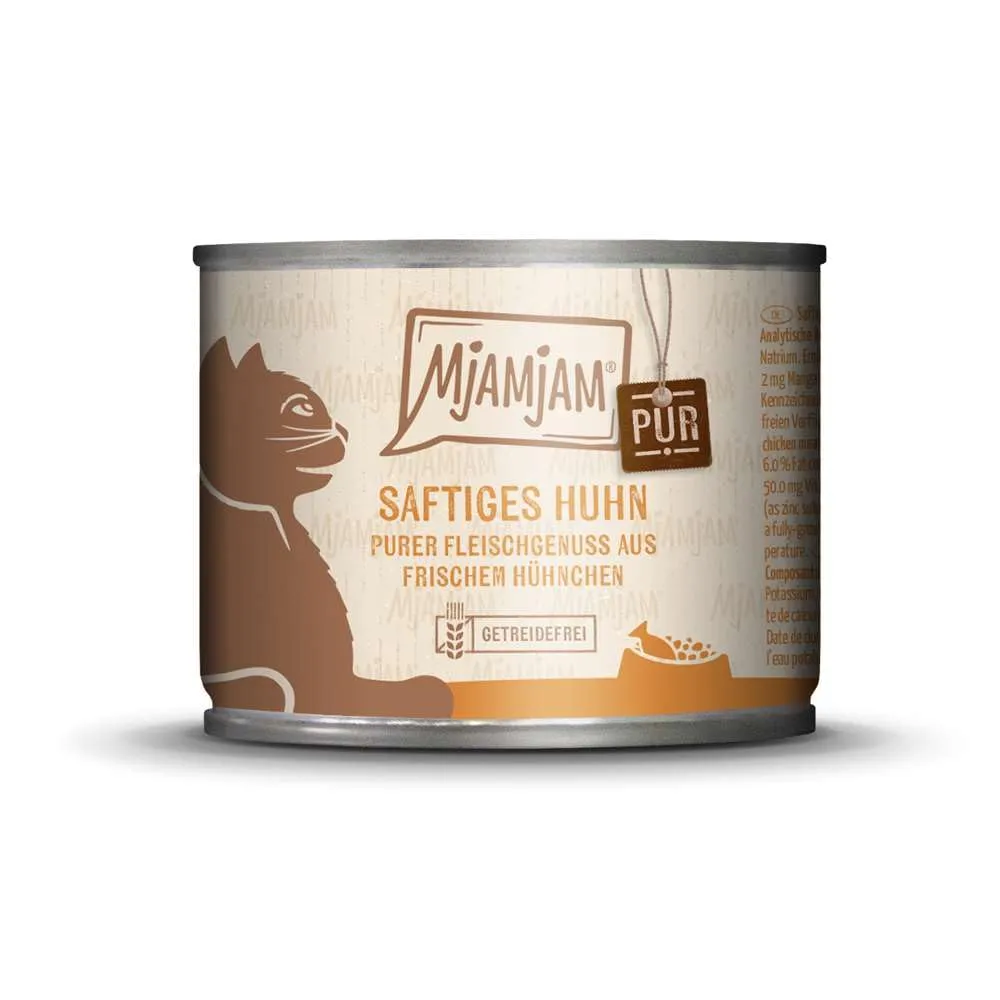 MjAMjAM Cibo umido per gatti al pollo, 6 x 200 g - immagine 1