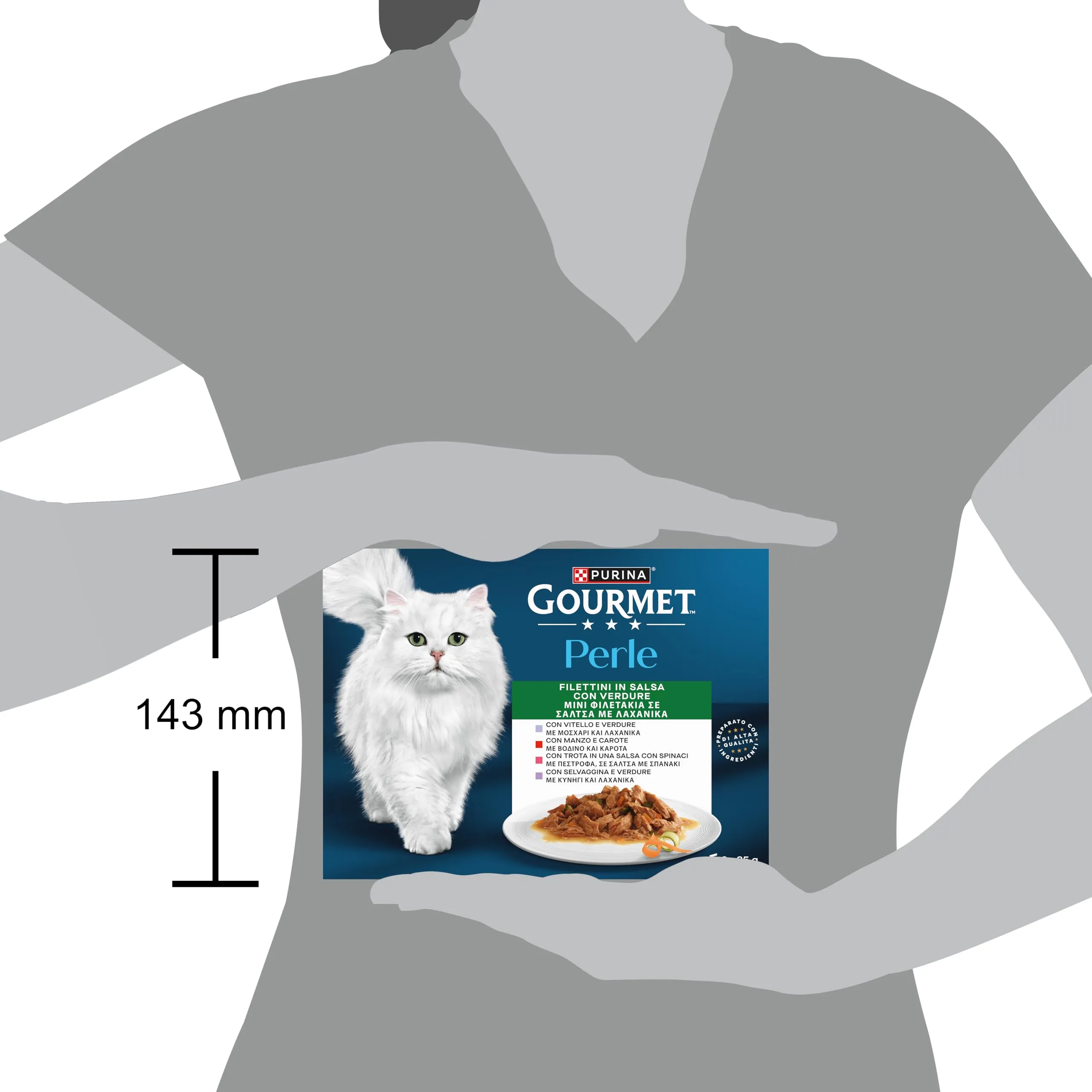 Gourmet Perle Cibo Umido per Gatti Adulti Filettini in Salsa con Vitello, Selvaggina, Manzo e Trota, 80 Buste da 85g - immagine 7